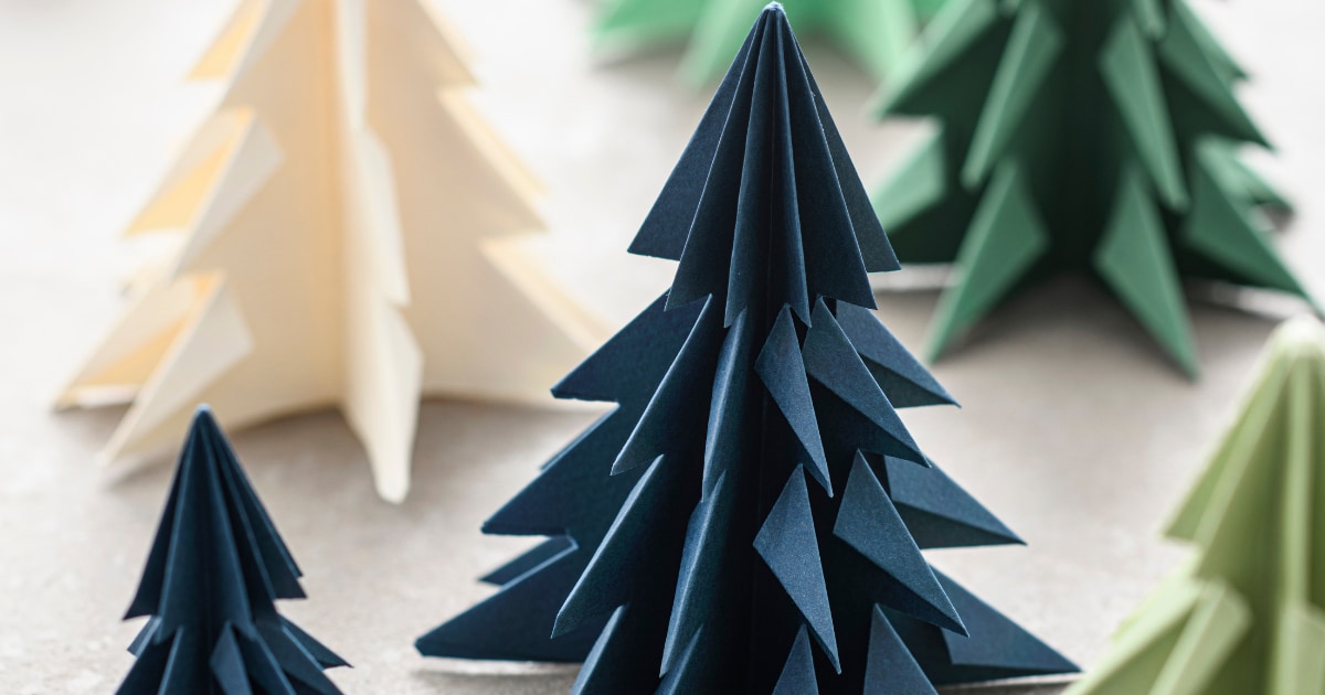 Origami Zelf Een Papieren Kerstboom Vouwen Vtwonen