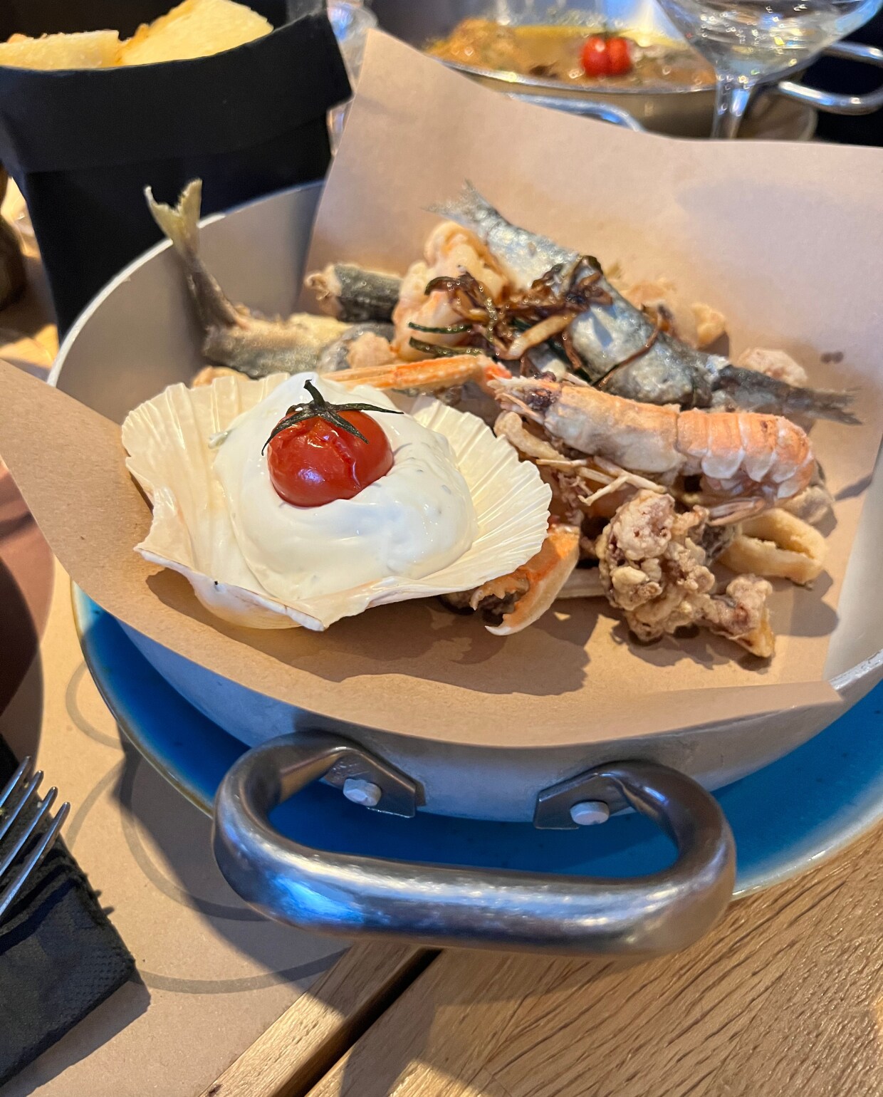 Vis bij Restaurant Mandrac