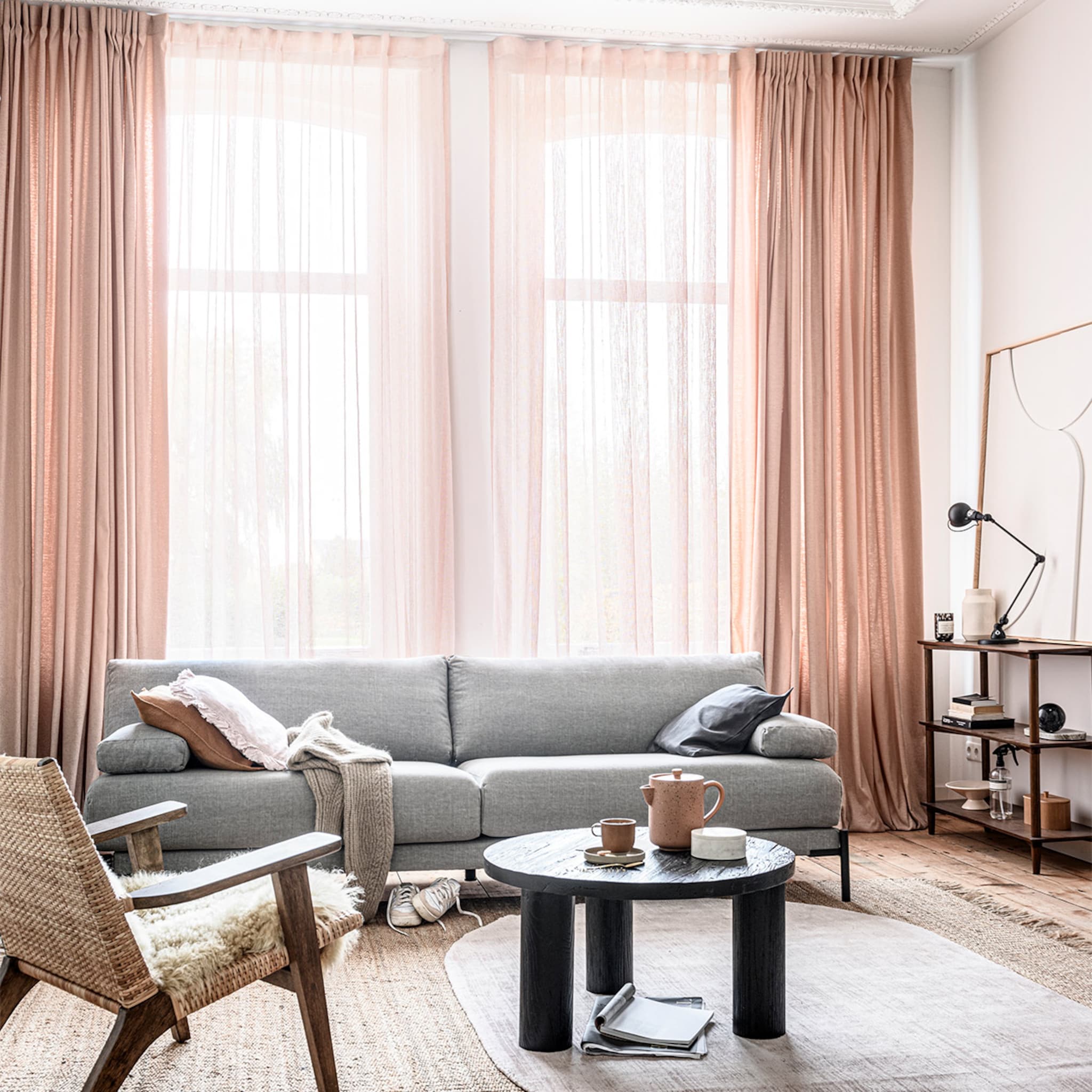 wave gordijnen in de woonkamer een speelse en moderne keus