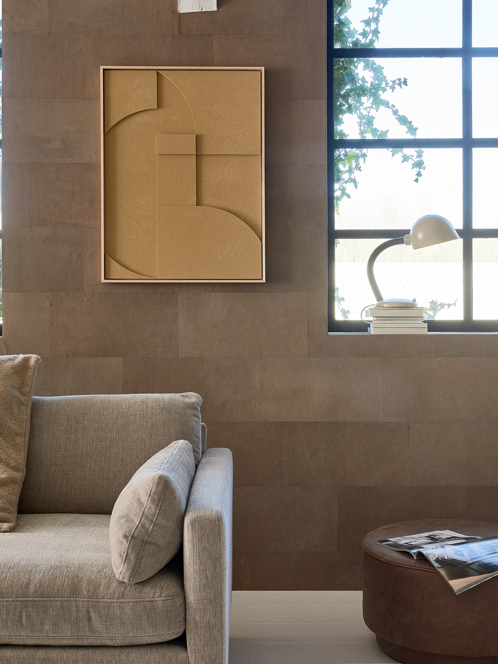 leren behang geeft elk interieur een stoere touch