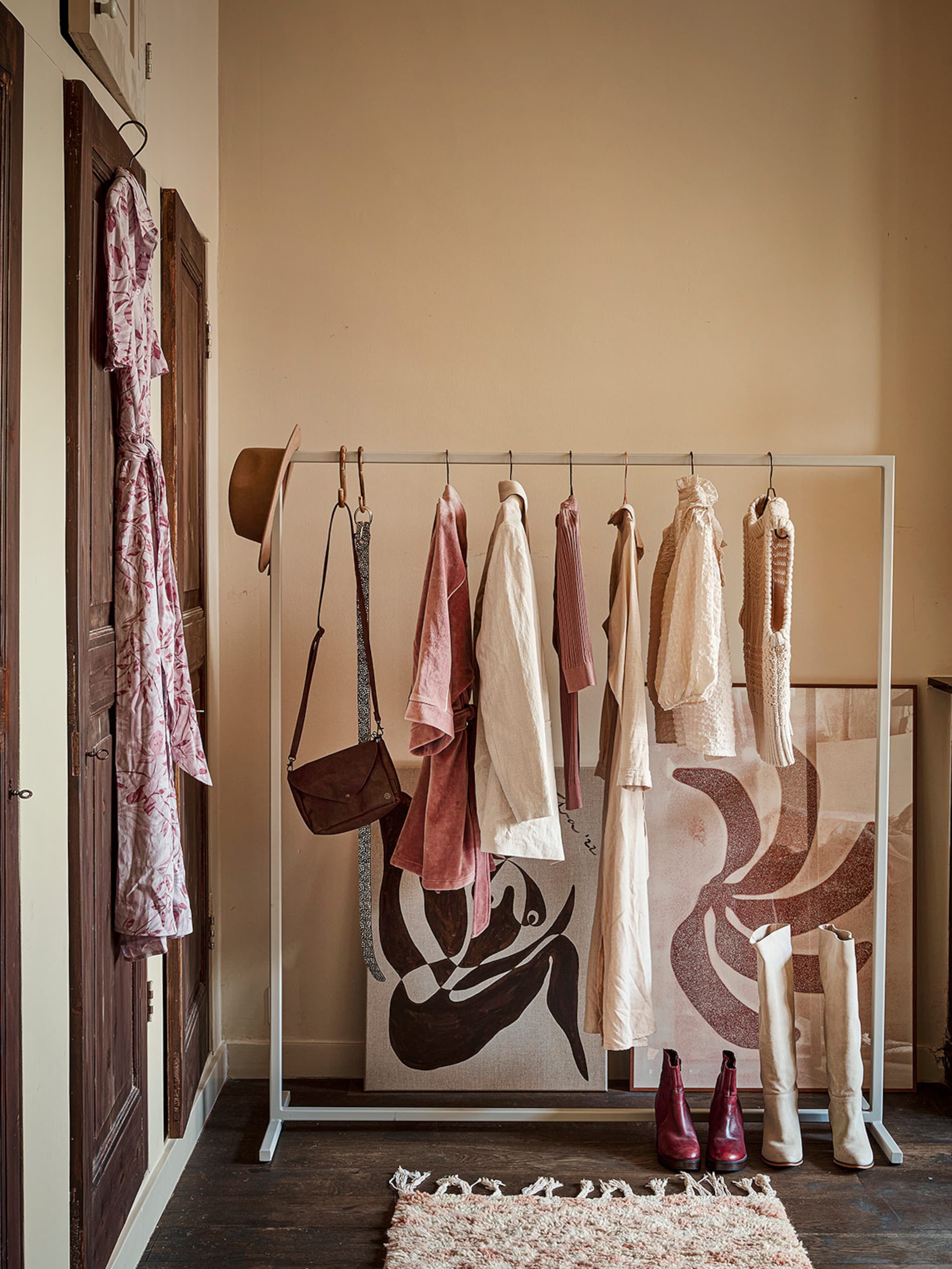 do it yourself een hangend kledingrek maken