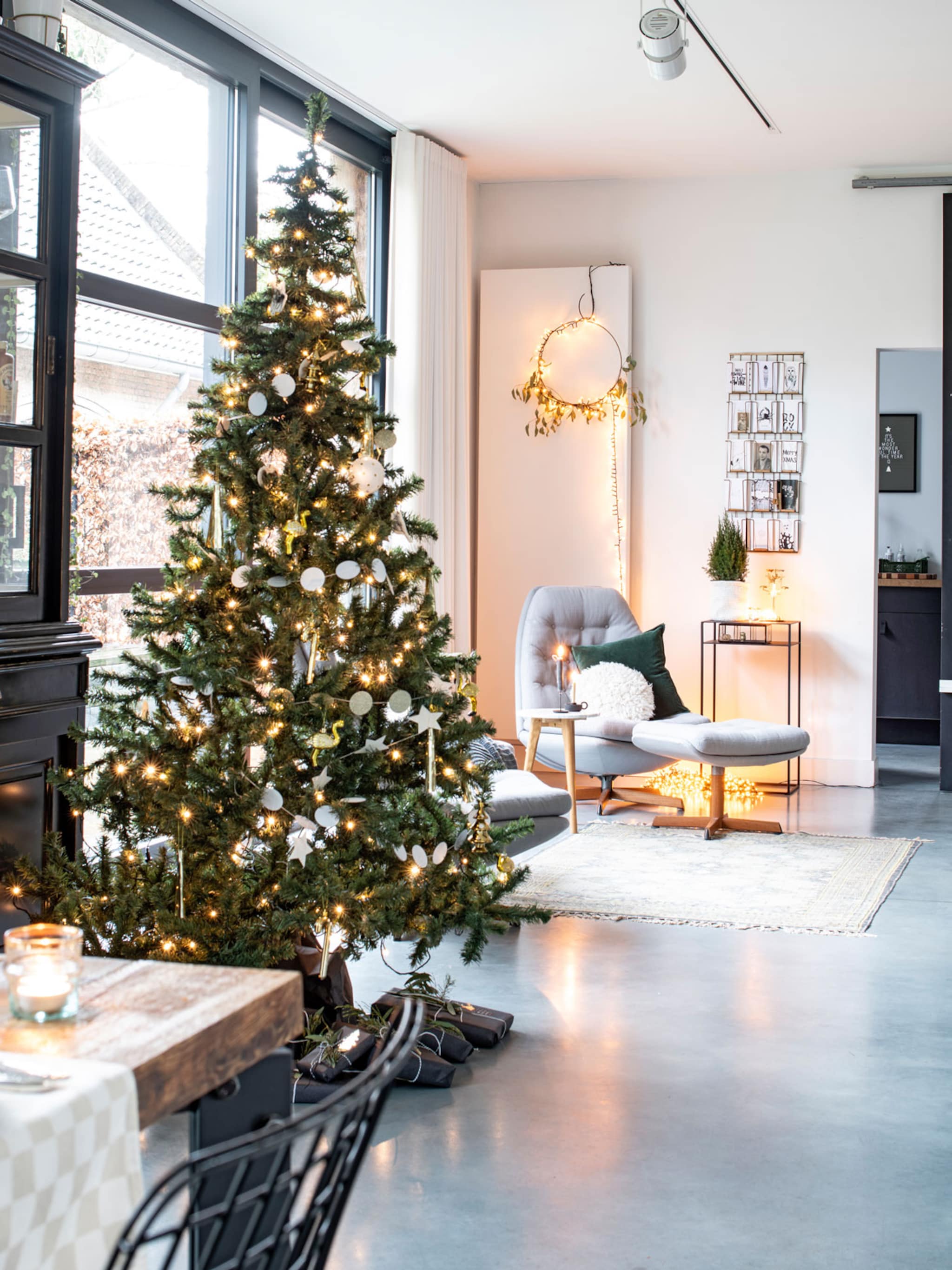 beste manier kerstlichtjes in de boom