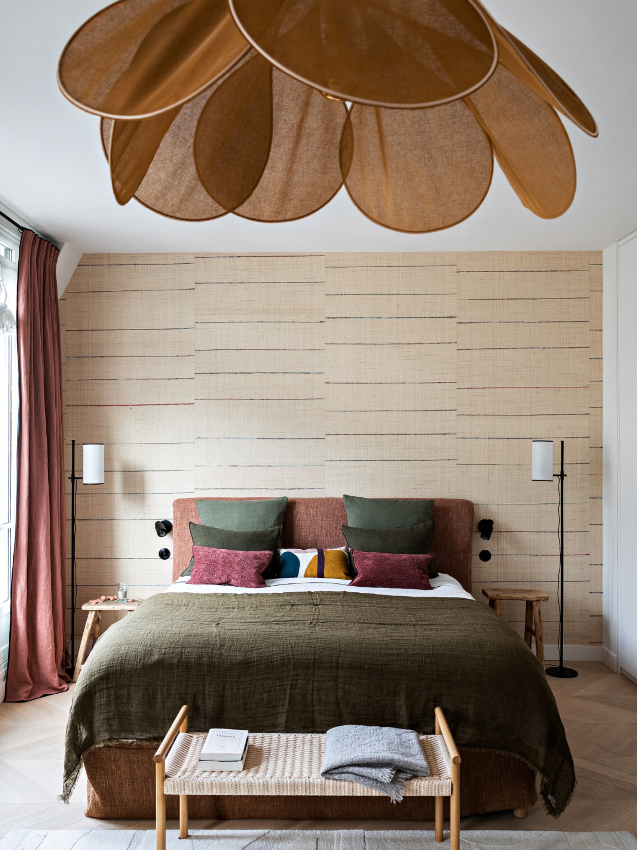creeer een diepte effect op de muur met behang