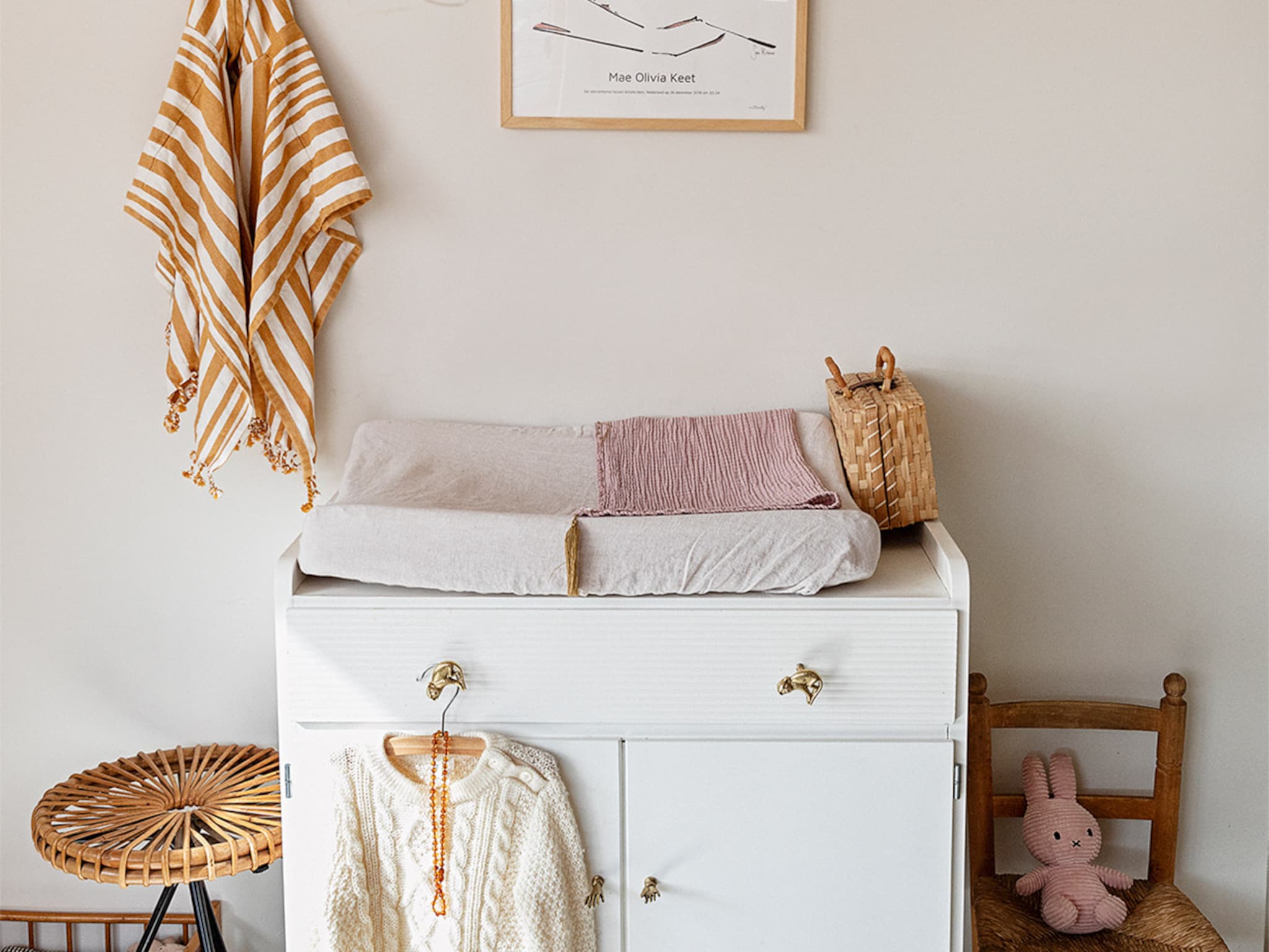 vintage babykamer kinderkamer styling meubels