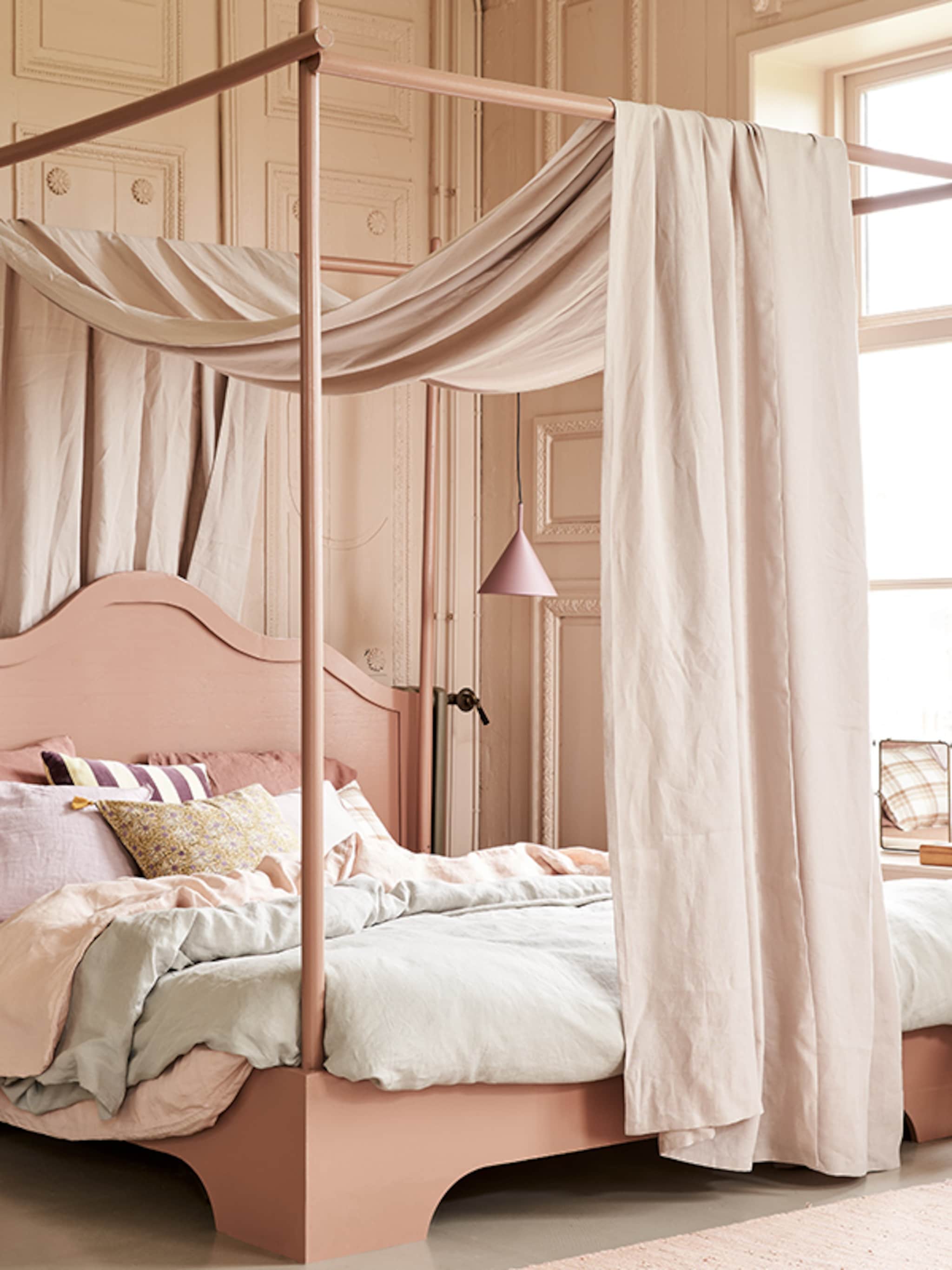 ook voor volwassenen zo stijlvol en charmant is een roze slaapkamer