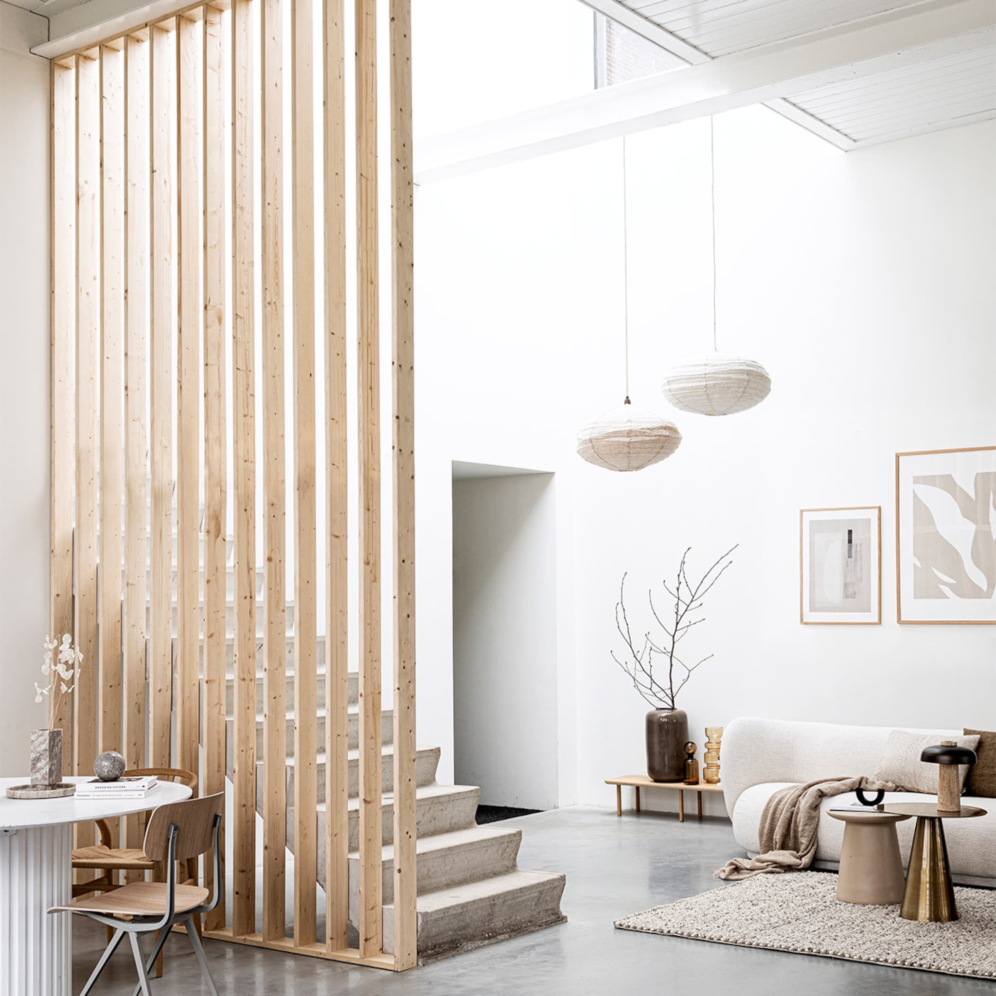 scheidingswand in de woonkamer inspiratie