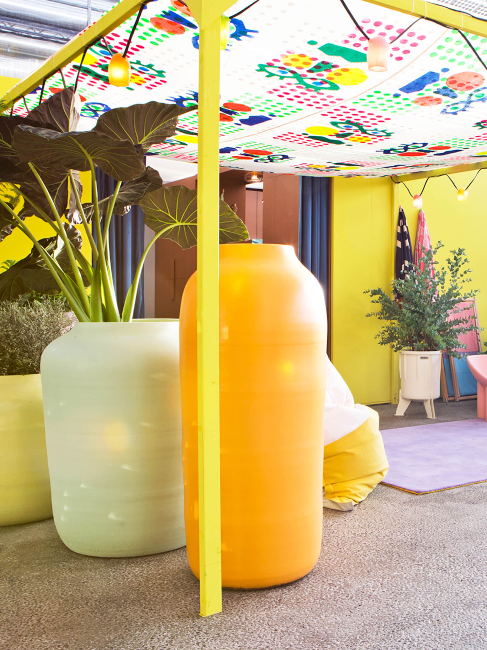 dit zijn alle producten van het terras bij het color vibe huis van marianne