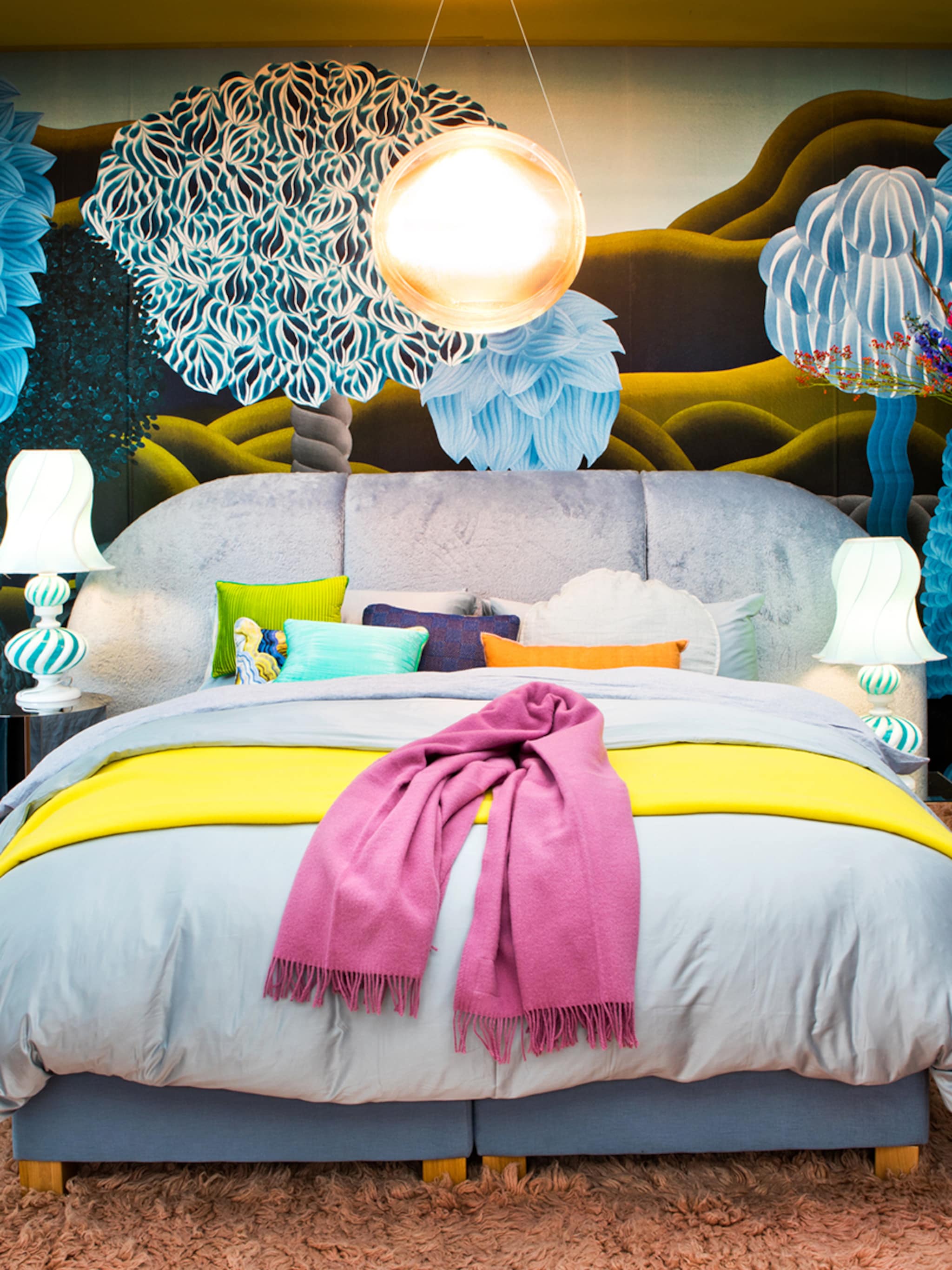 dit zijn alle producten uit de slaapkamer van het color vibe huis van marianne