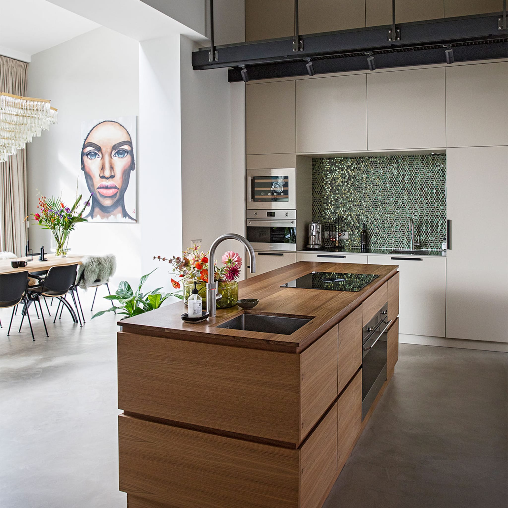 drie kleuren in een keuken trend