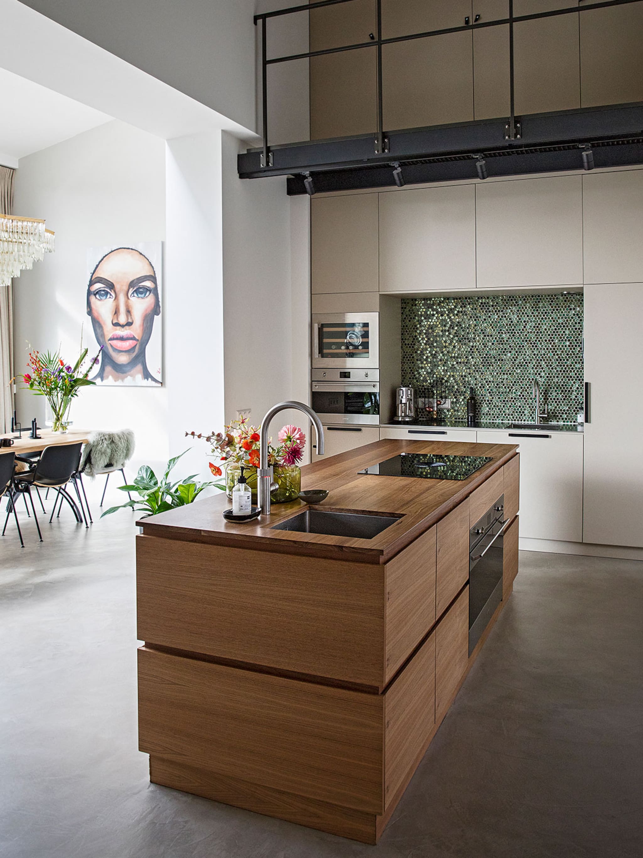 drie kleuren in een keuken trend