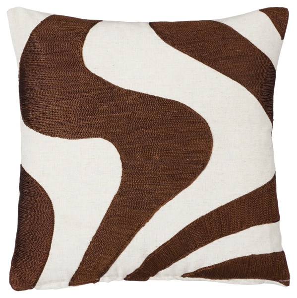Kussen Borduur donkerbruin, 45×45 cm, Karwei Beeld: Karwei