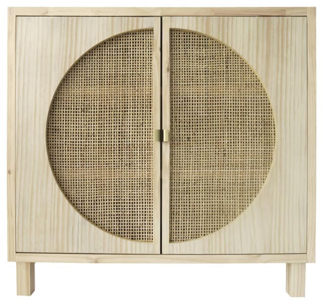 Kast Amelie webbing 2-deurs naturel, 100x50x105 cm, Karwei Beeld: Karwei