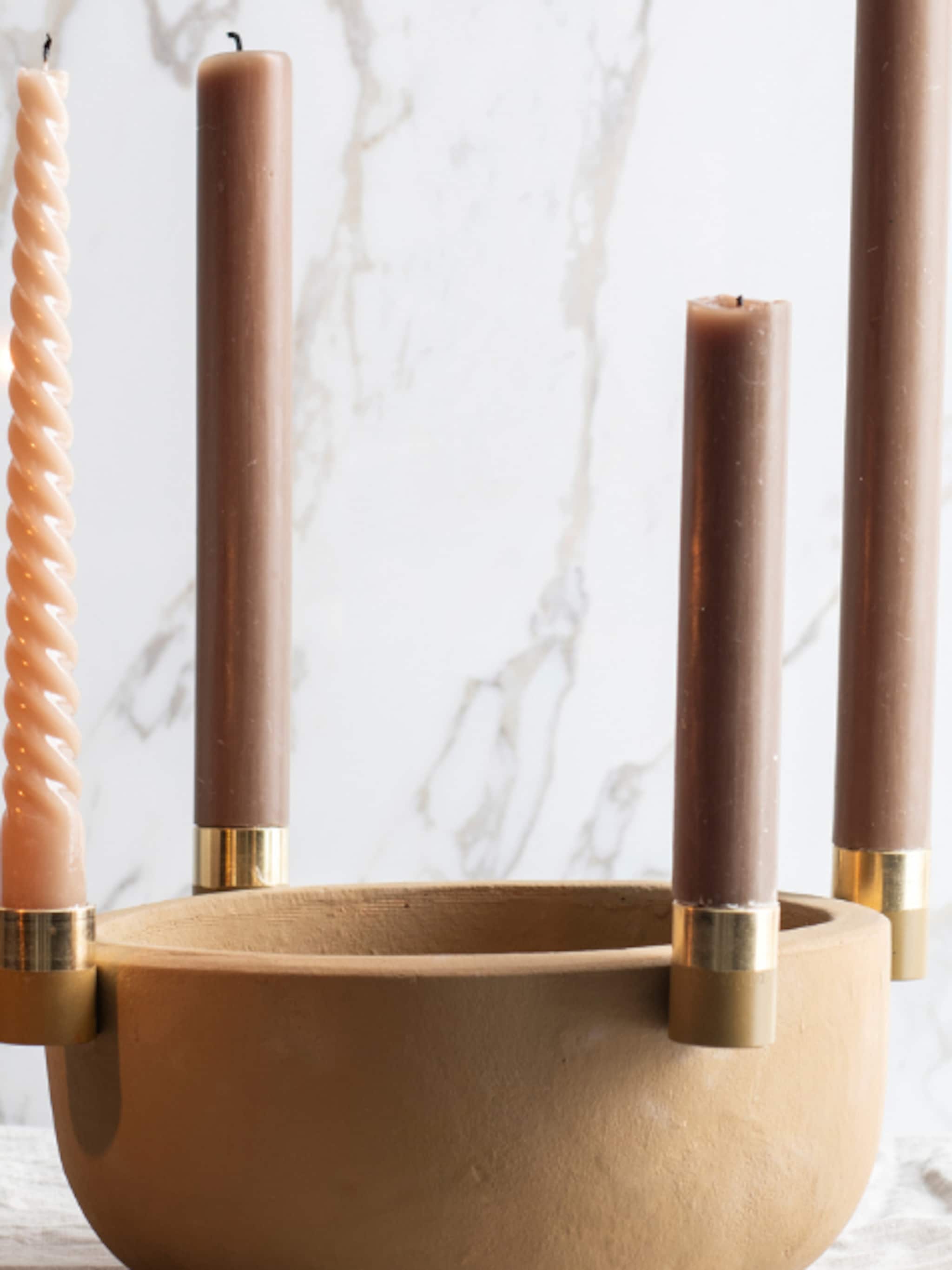 do it yourself een kaarsenschaal als sfeermaker