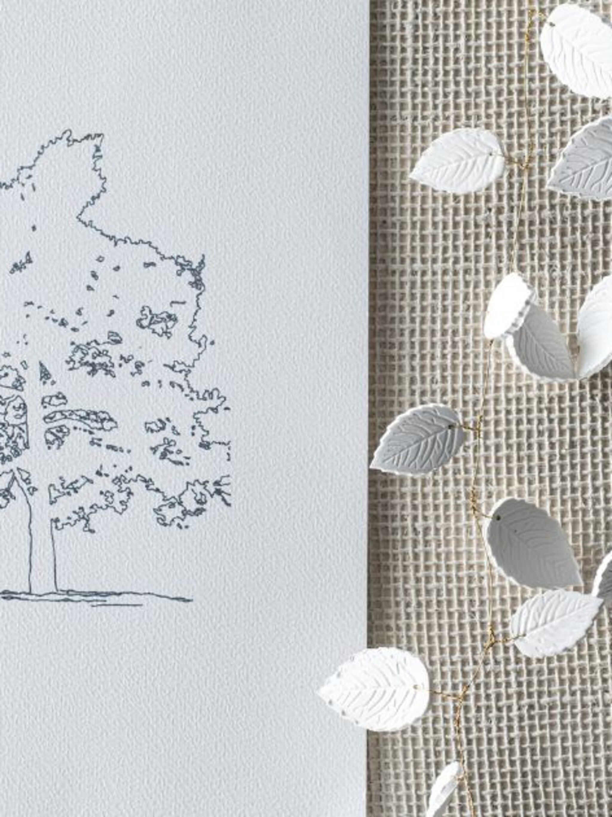 do it yourself een speelse slinger van kleibladeren
