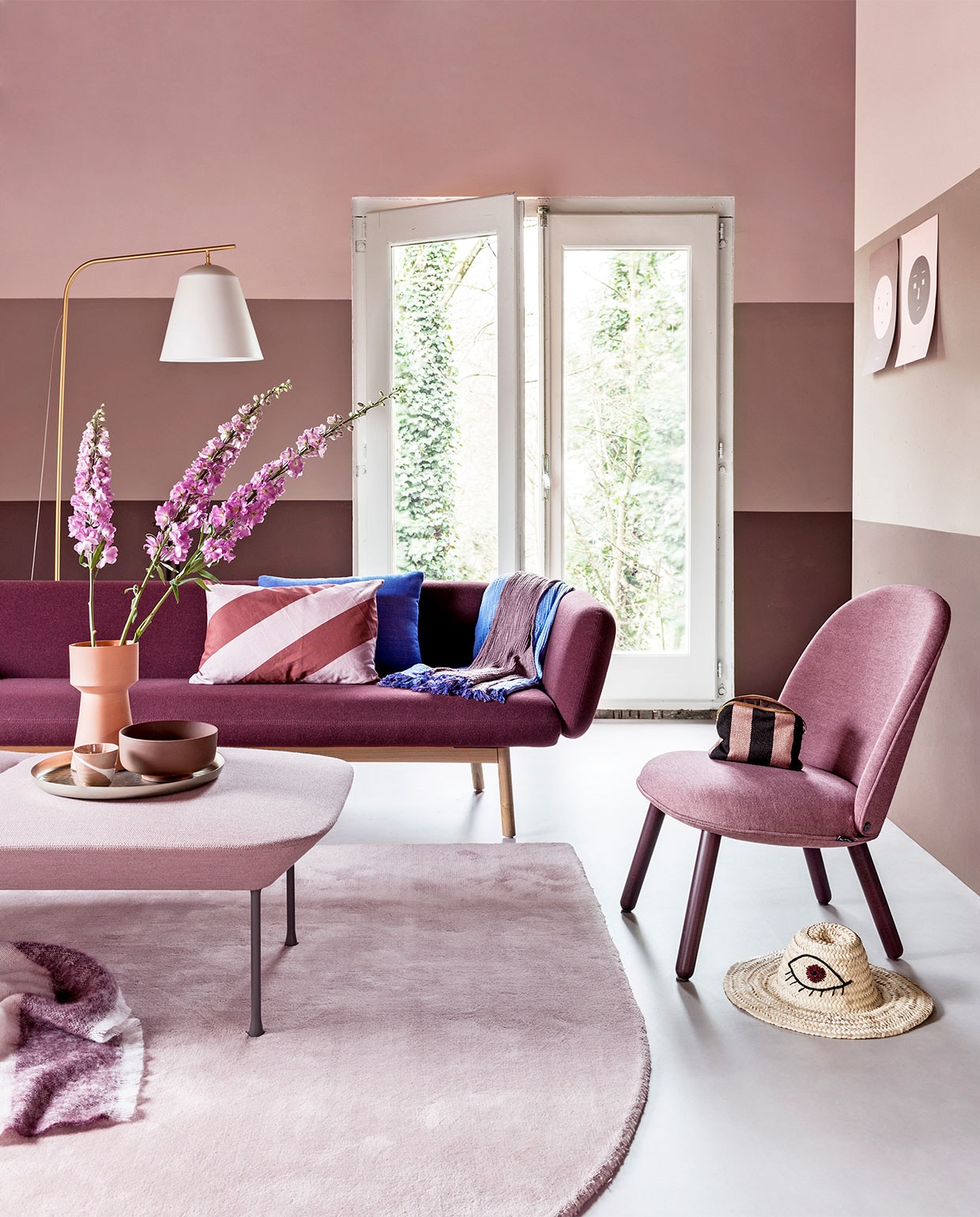 woonkamer met ton-sur-ton  vtwonen 03-2019 | styling Marianne Luning | fotografie Stan Koolen