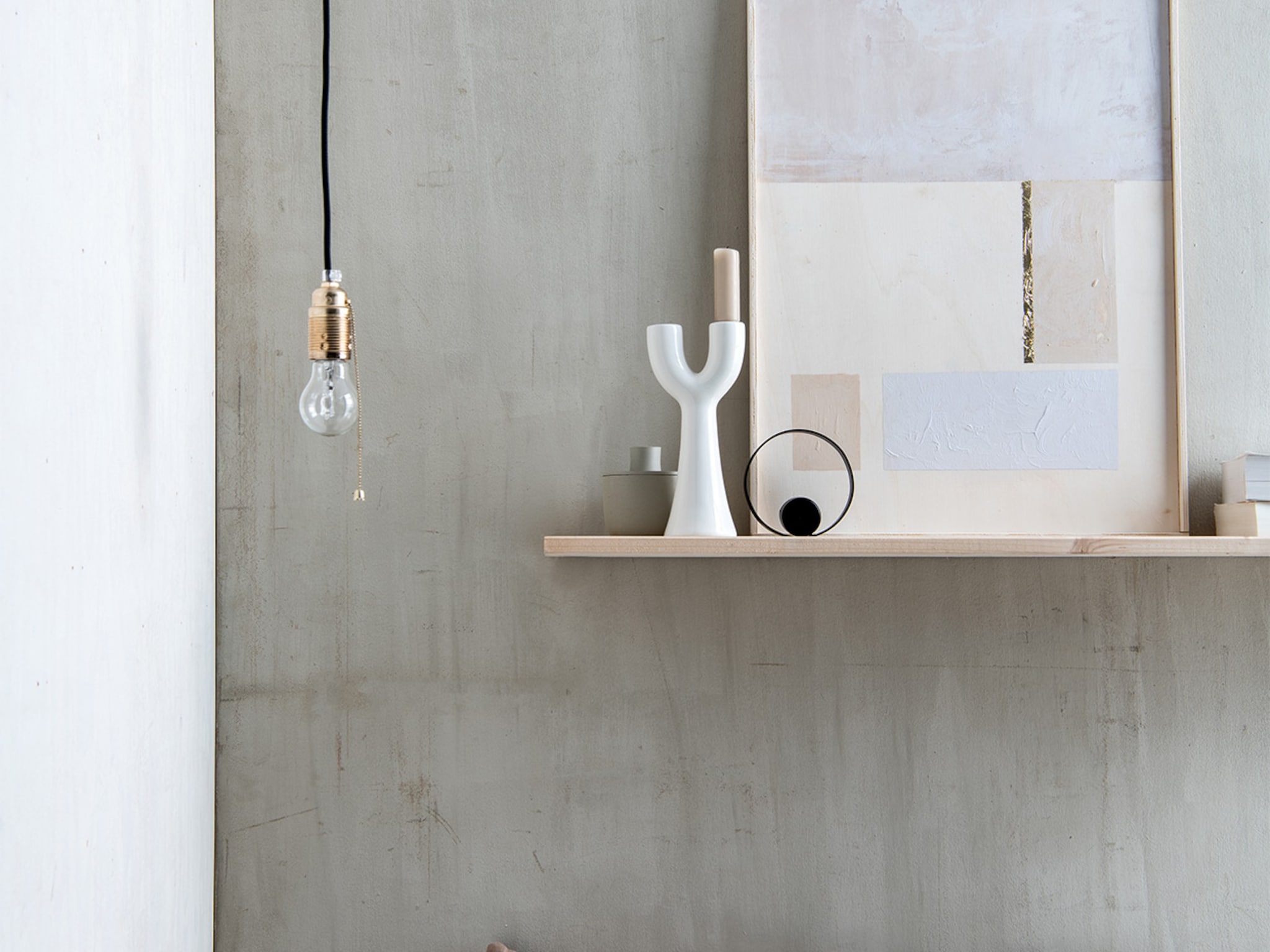 wandplank boven bed stylen