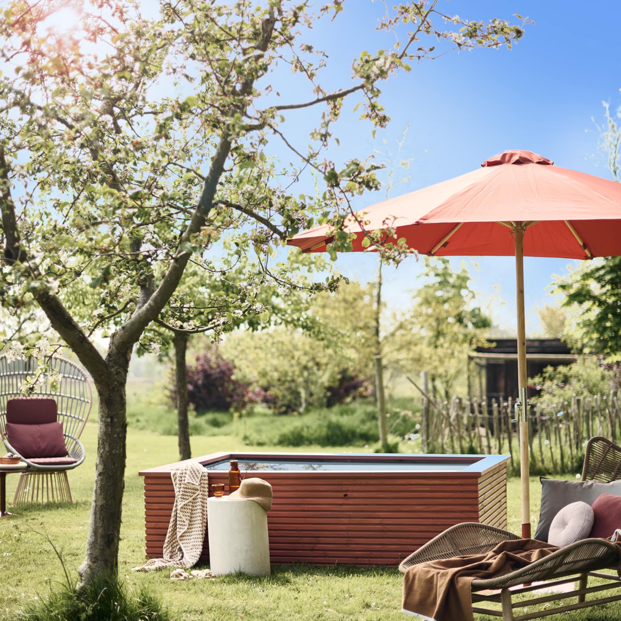 kleine tuin kies een plunge pool