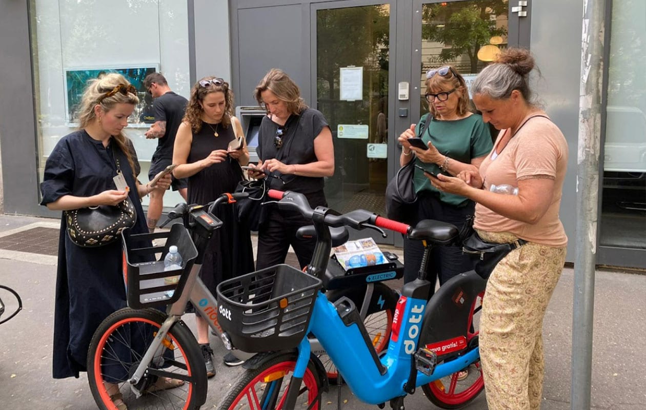 Hoe krijgen we de fietsen aan de praat? Anna in Milaan