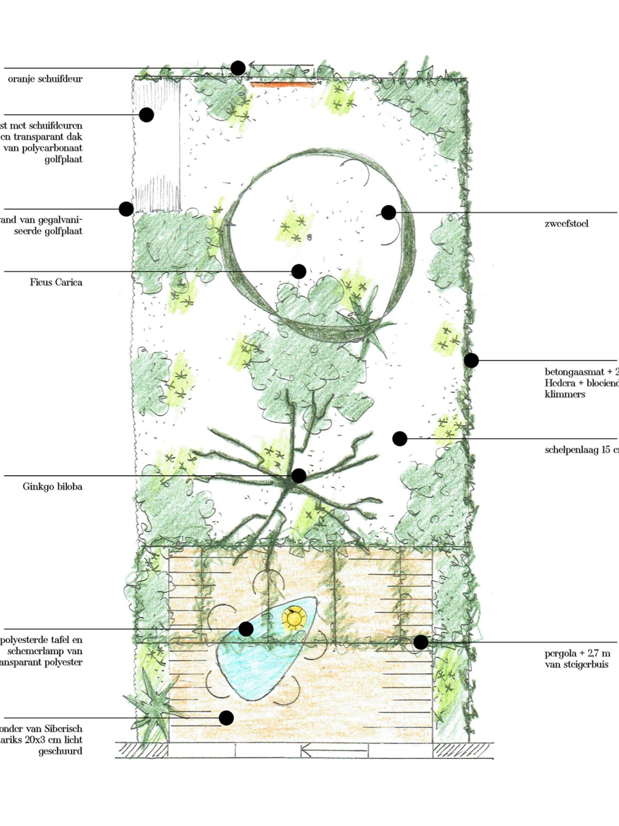 tuinontwerp voor een ruige tuin met een mediterrane look