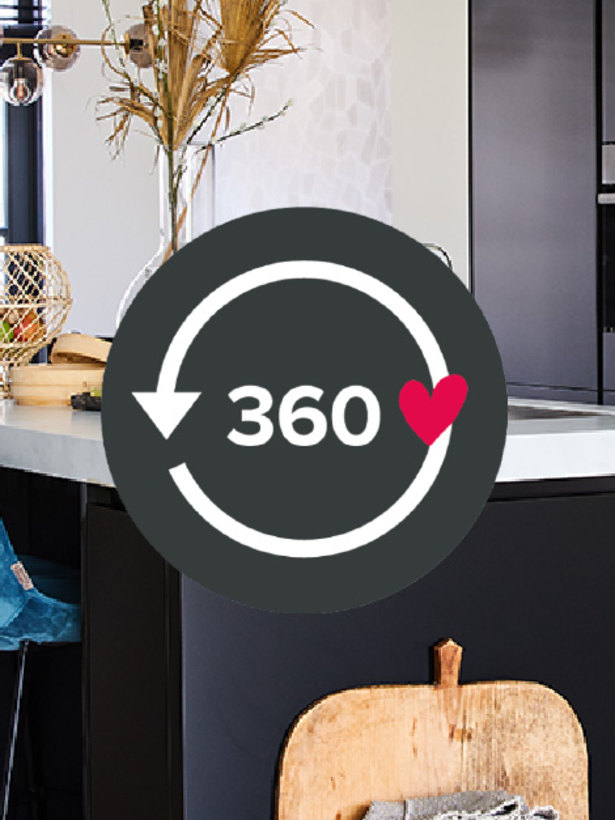 bekijk deze hotel chic keuken in 360 graden