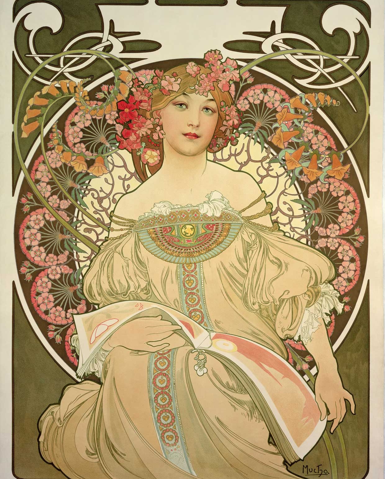 Alphonse Mucha, Rêverie, 1897 Copyright © 2021 Mucha Trust
