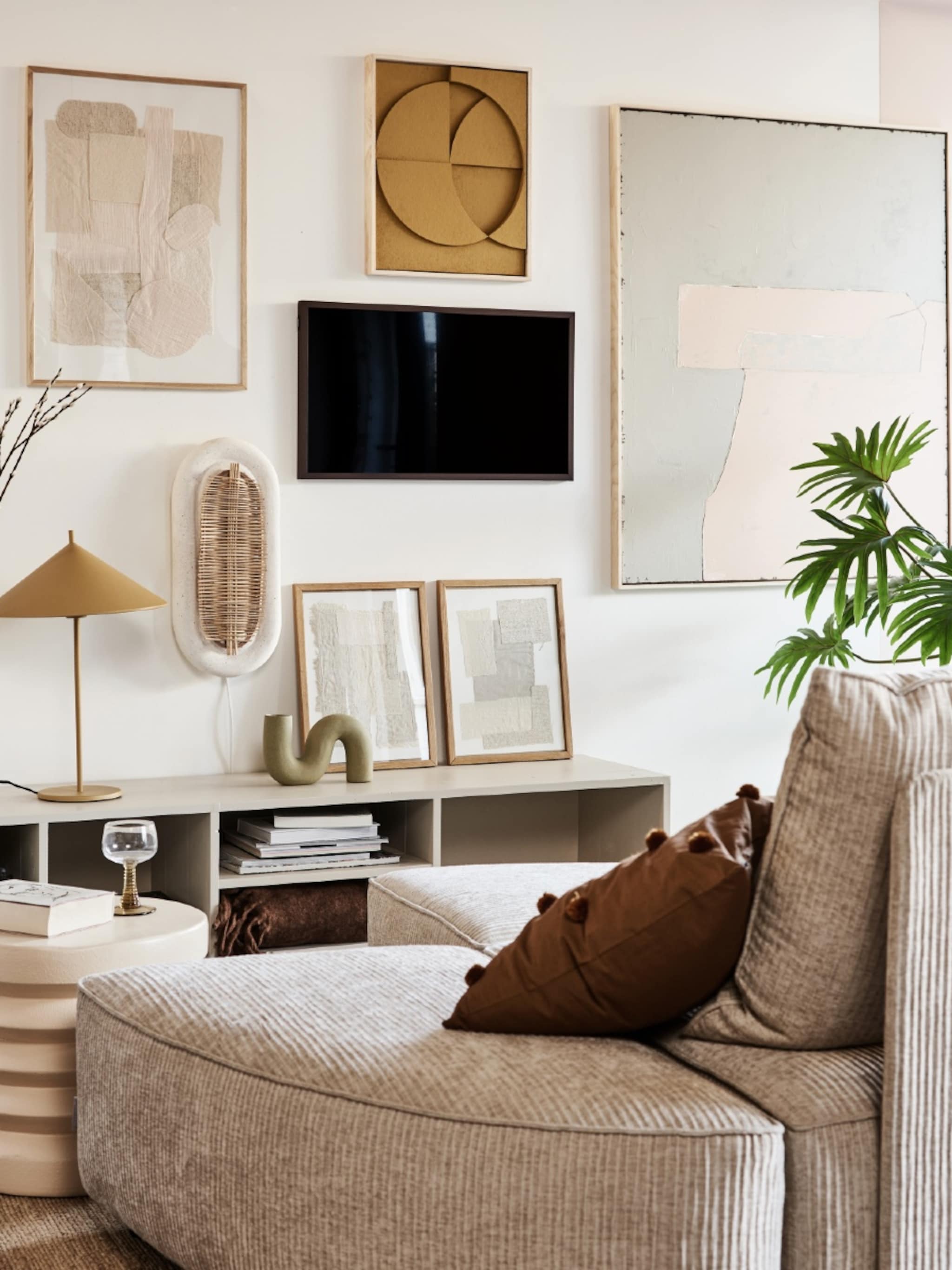 ideeen muurdecoratie woonkamer