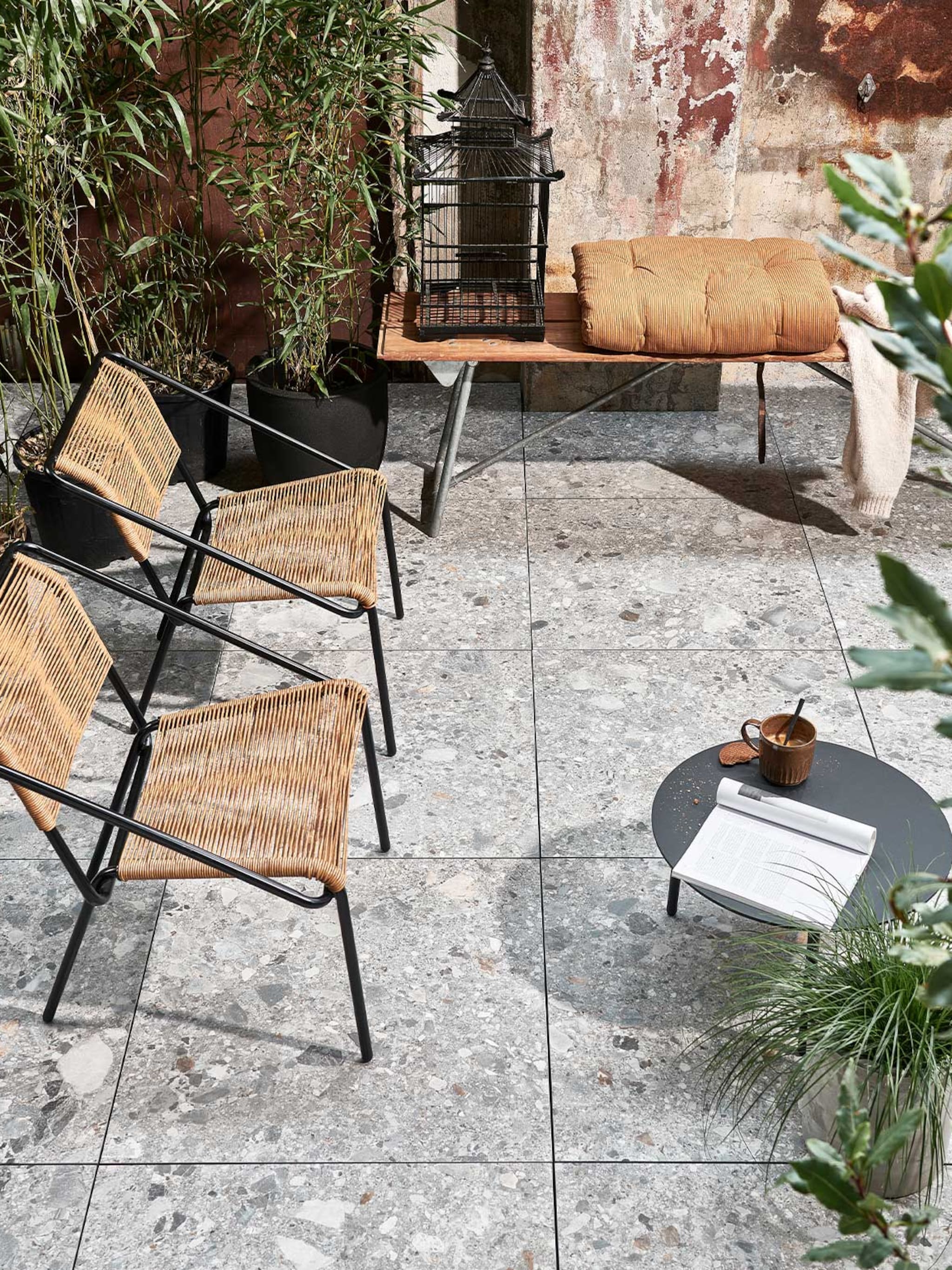 klein maar o zo fijn inspiratie voor het inrichten van een patio