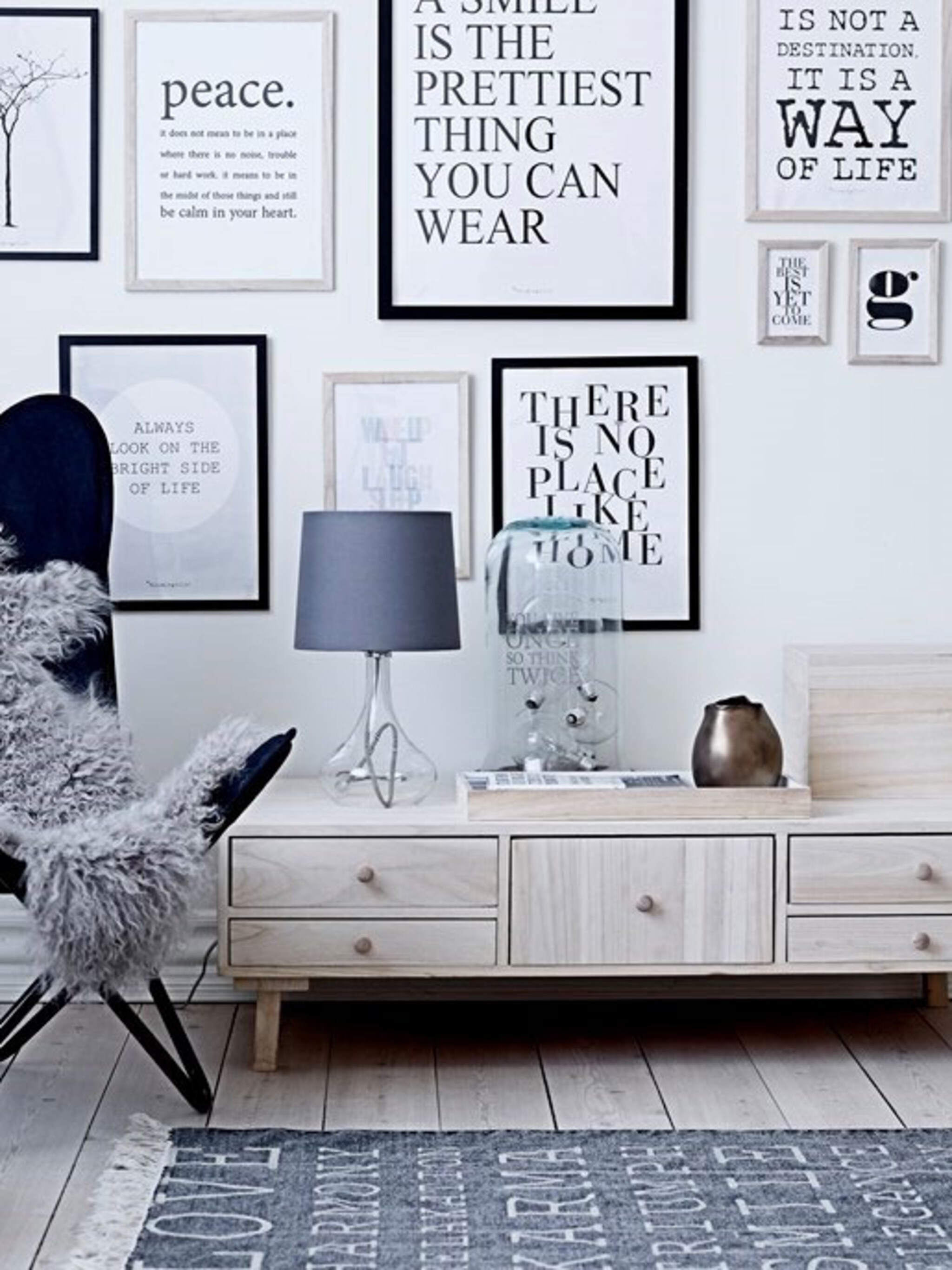 12x ingelijste spreuken voor aan de muur