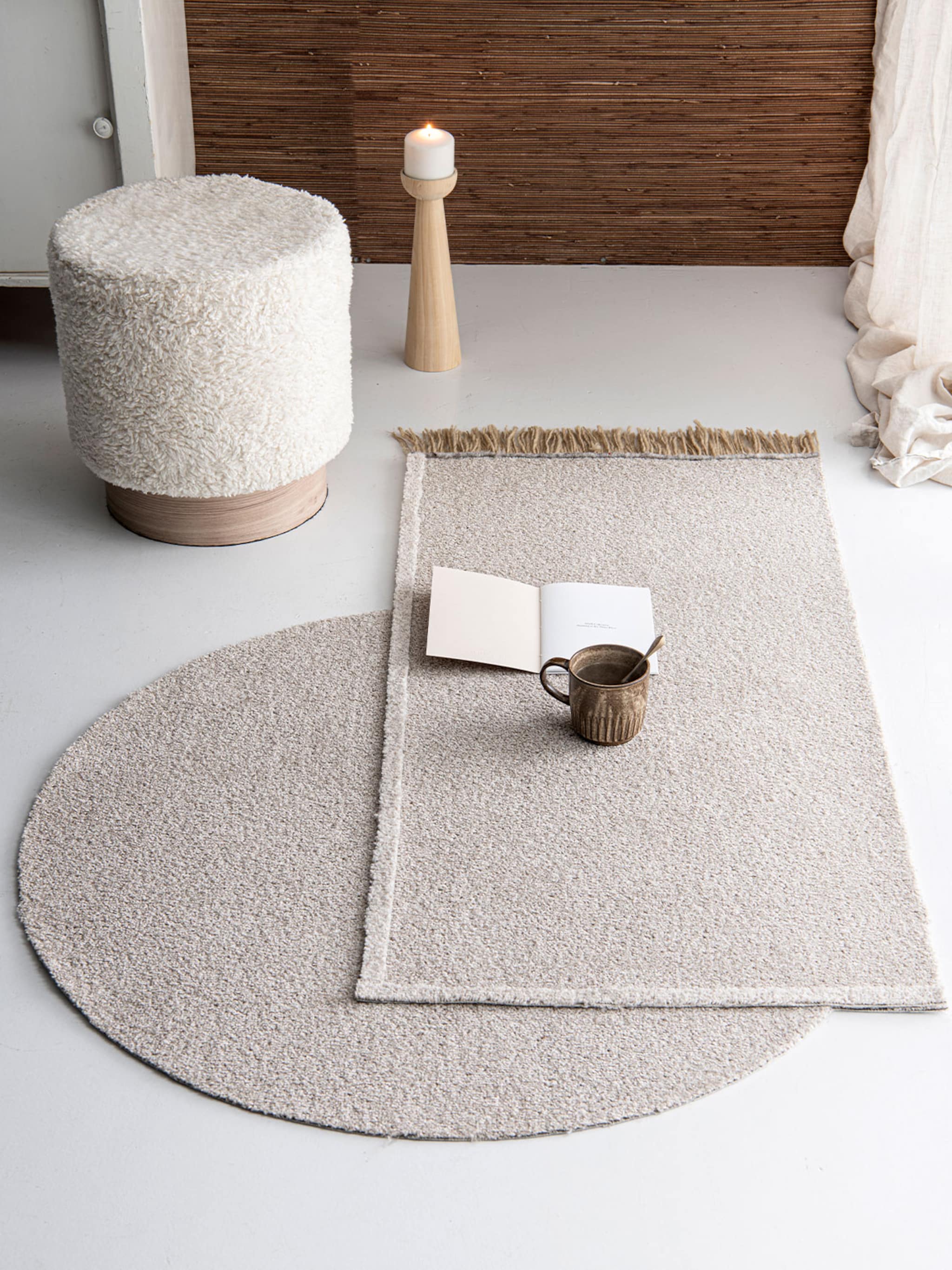 do it yourself abstract vloerkleed met franjes