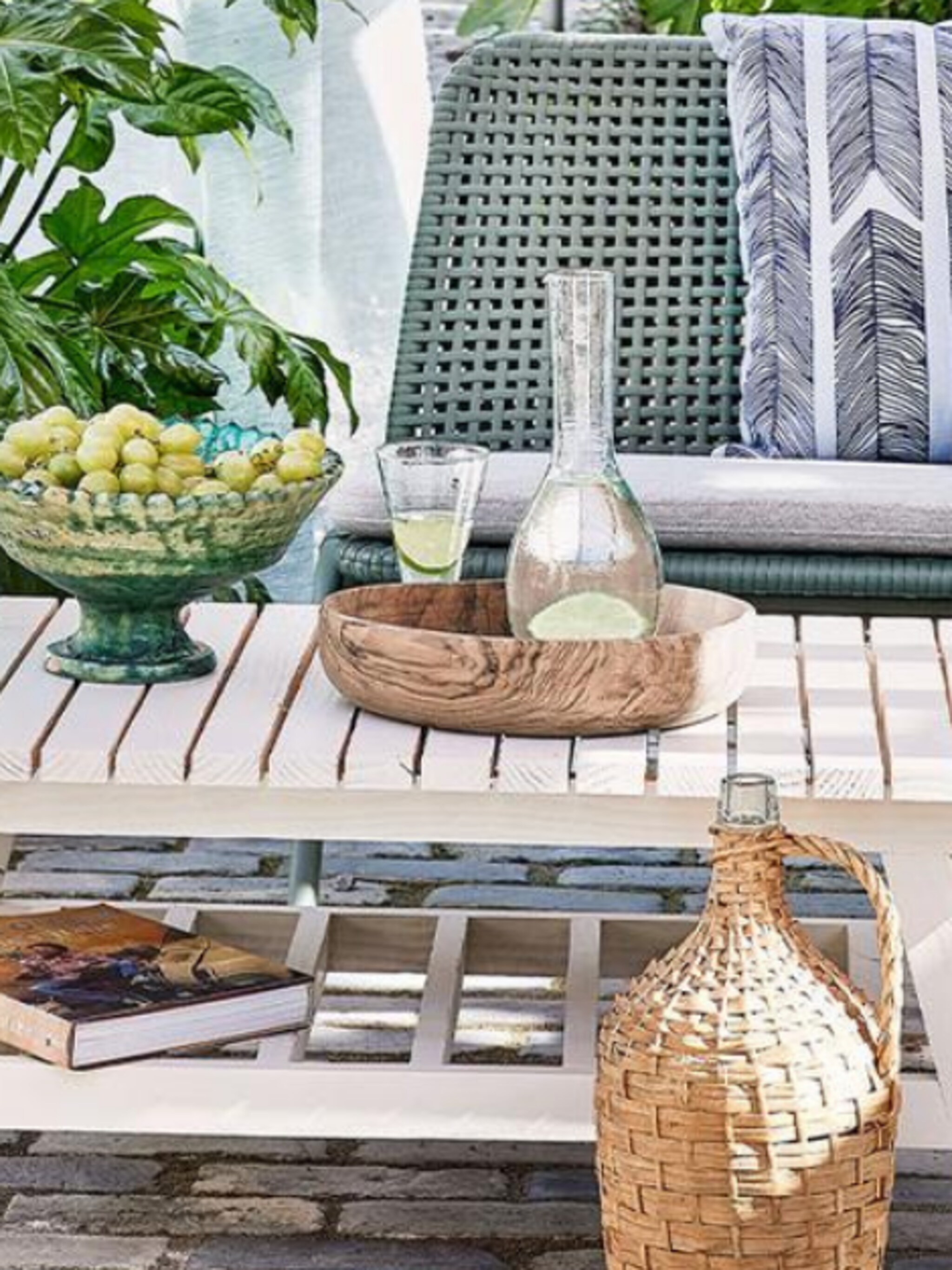 diy een salontafel voor op het terras
