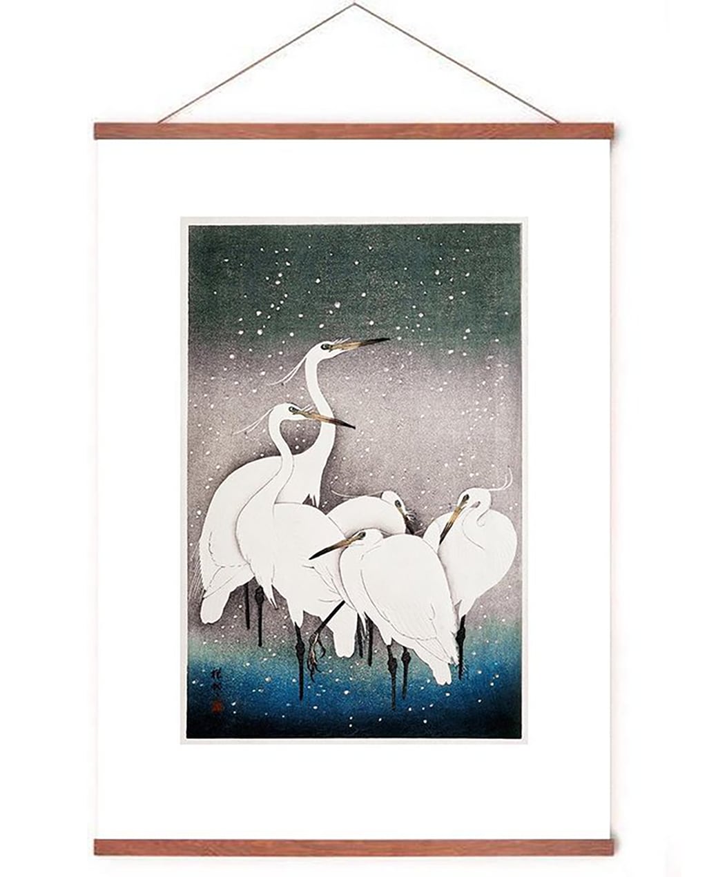 Poster In Posterhanger – Group of Egrets