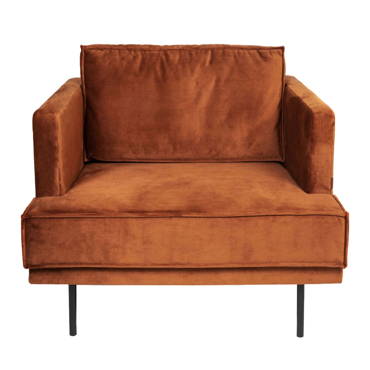 beeld vtwonen Velours Terracotta loveseat van Sissy-Boy