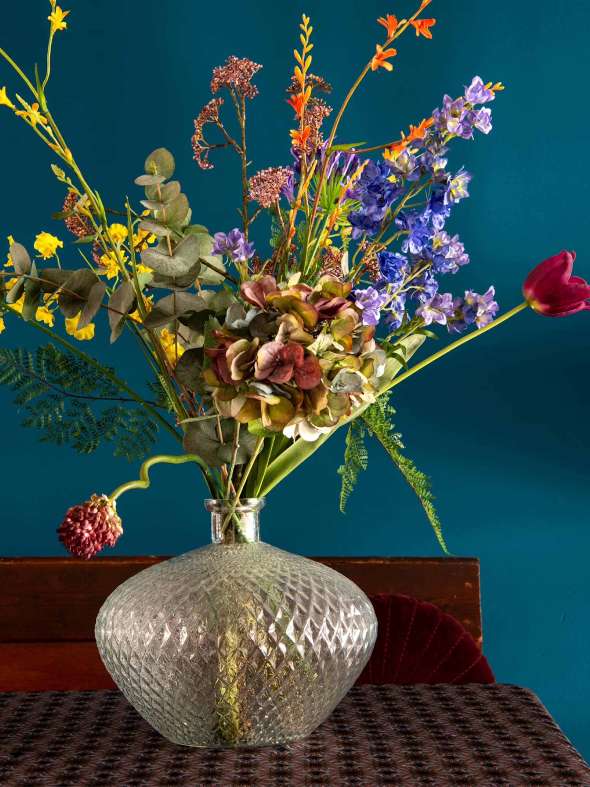 indian summer bloemen in intense en warme kleuren