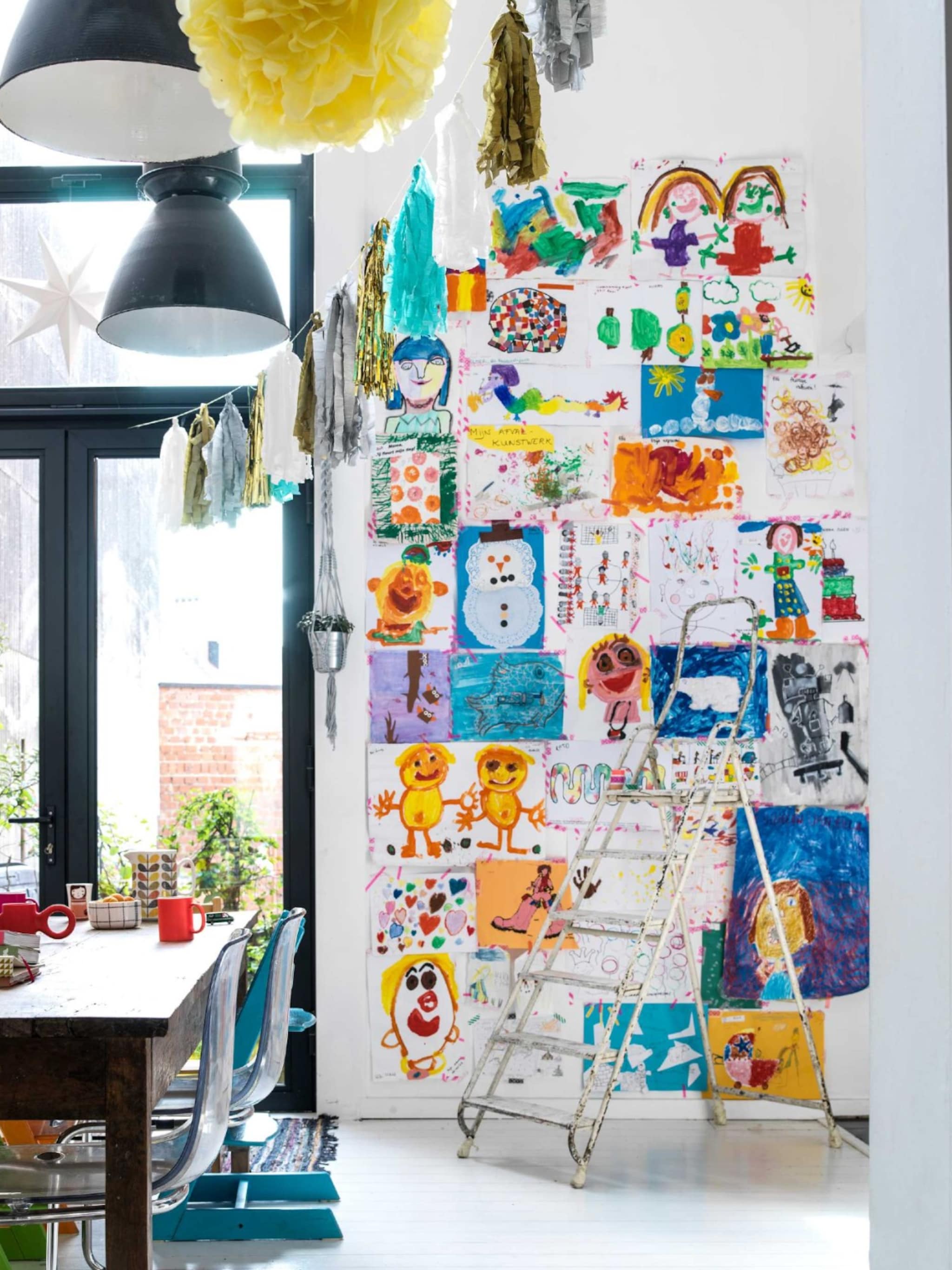 wat te doen met al die kunstwerken van de kinderen