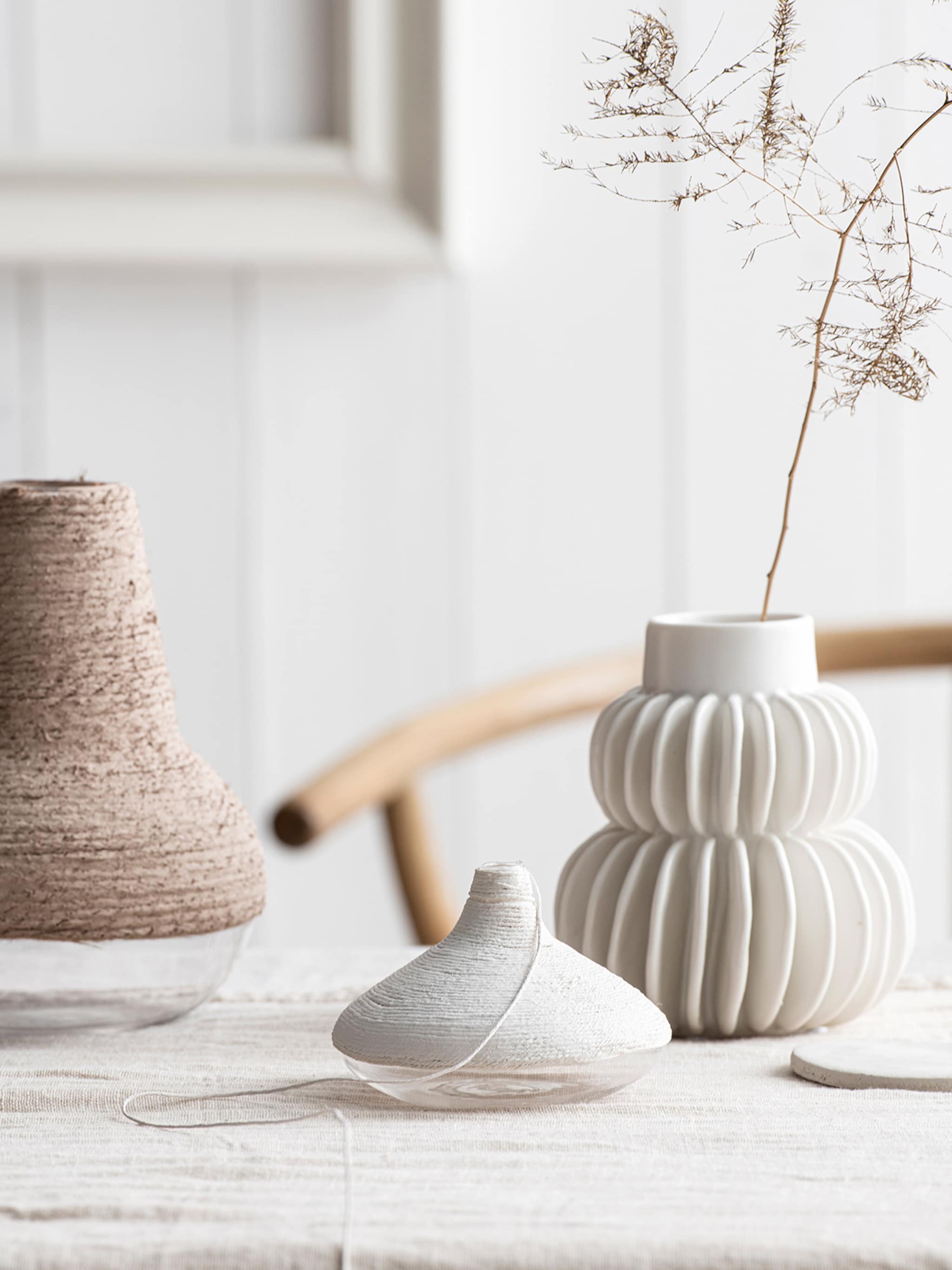 do it yourself rustieke vazen met touw