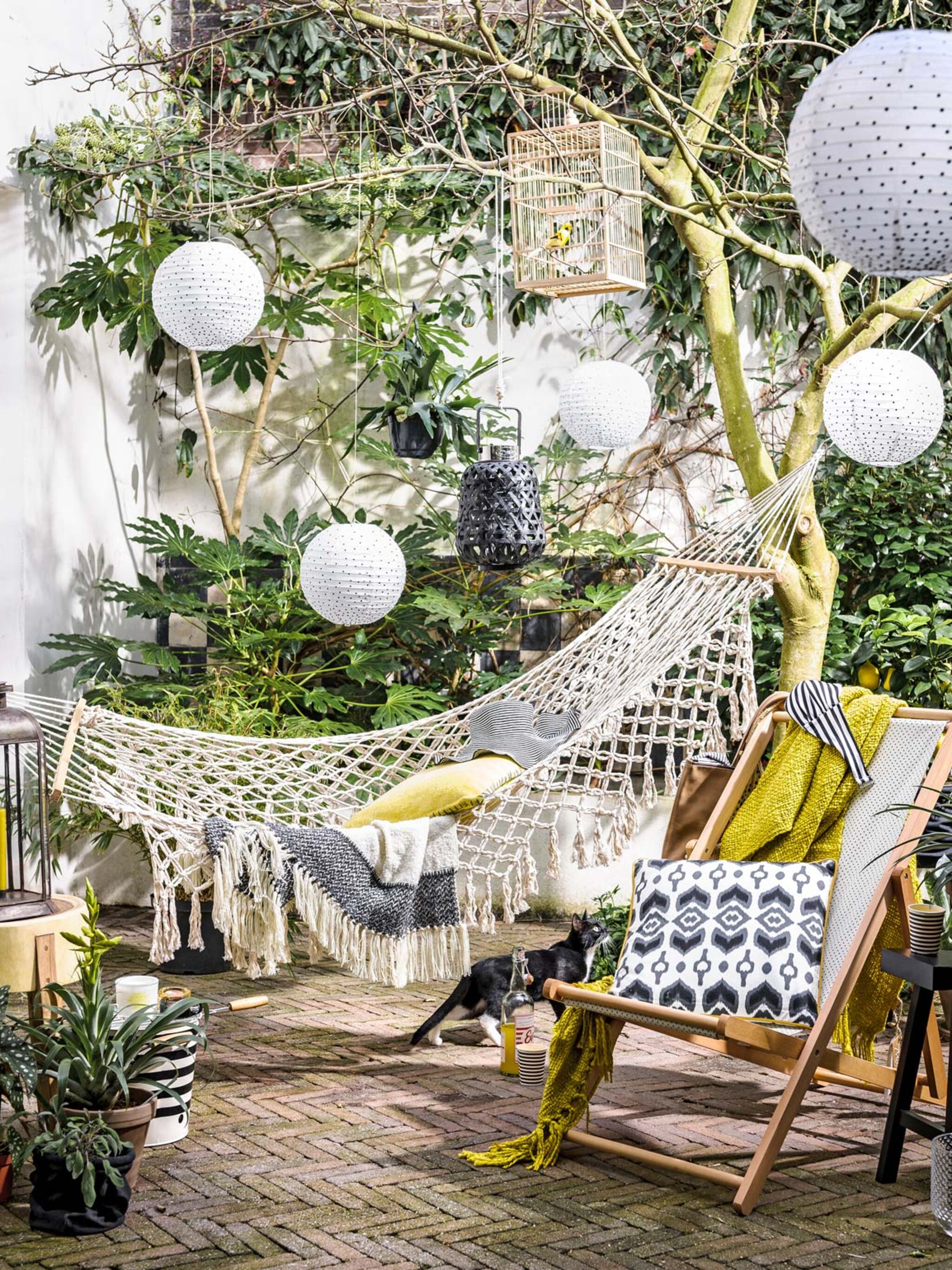 de mooiste plekken voor een hangmat in de tuin