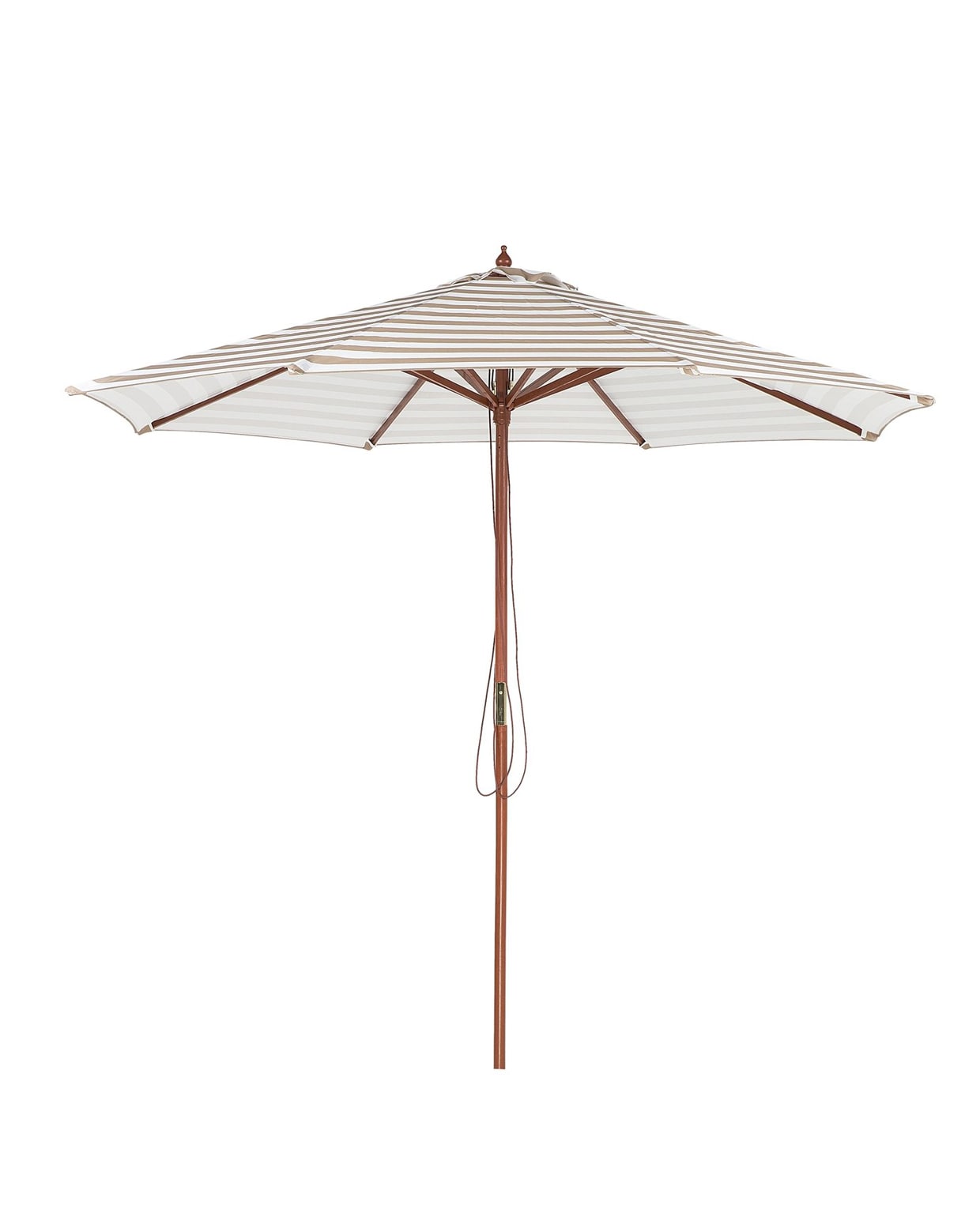 Parasol Ferentillo beige/wit, 245x260 (hxb). Beliani