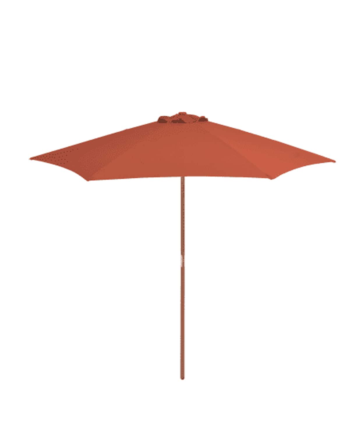 vidaXL Parasol met houten paal 270 cm terracotta vidaXL