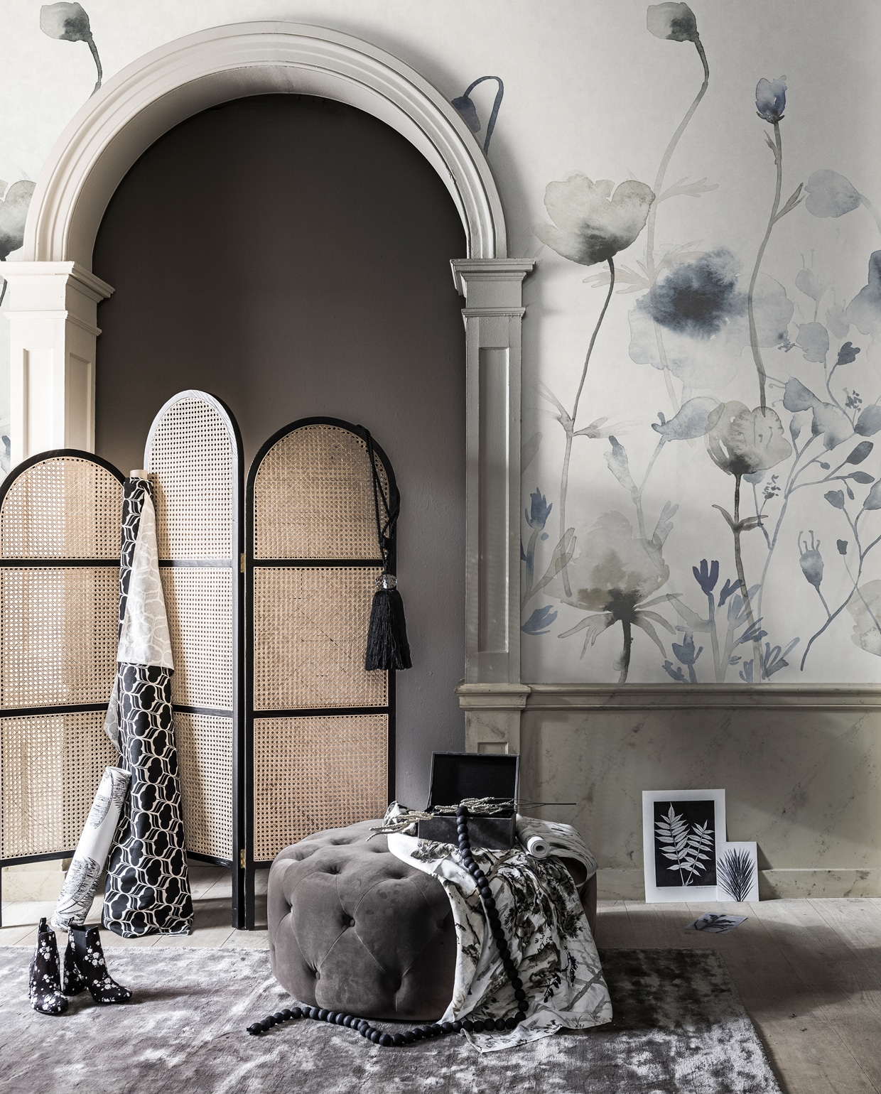 Behang Morängen van Sand vtwonen special 03-2019 | Fotografie Sjoerd Eickmans | Styling Liza Wassenaar