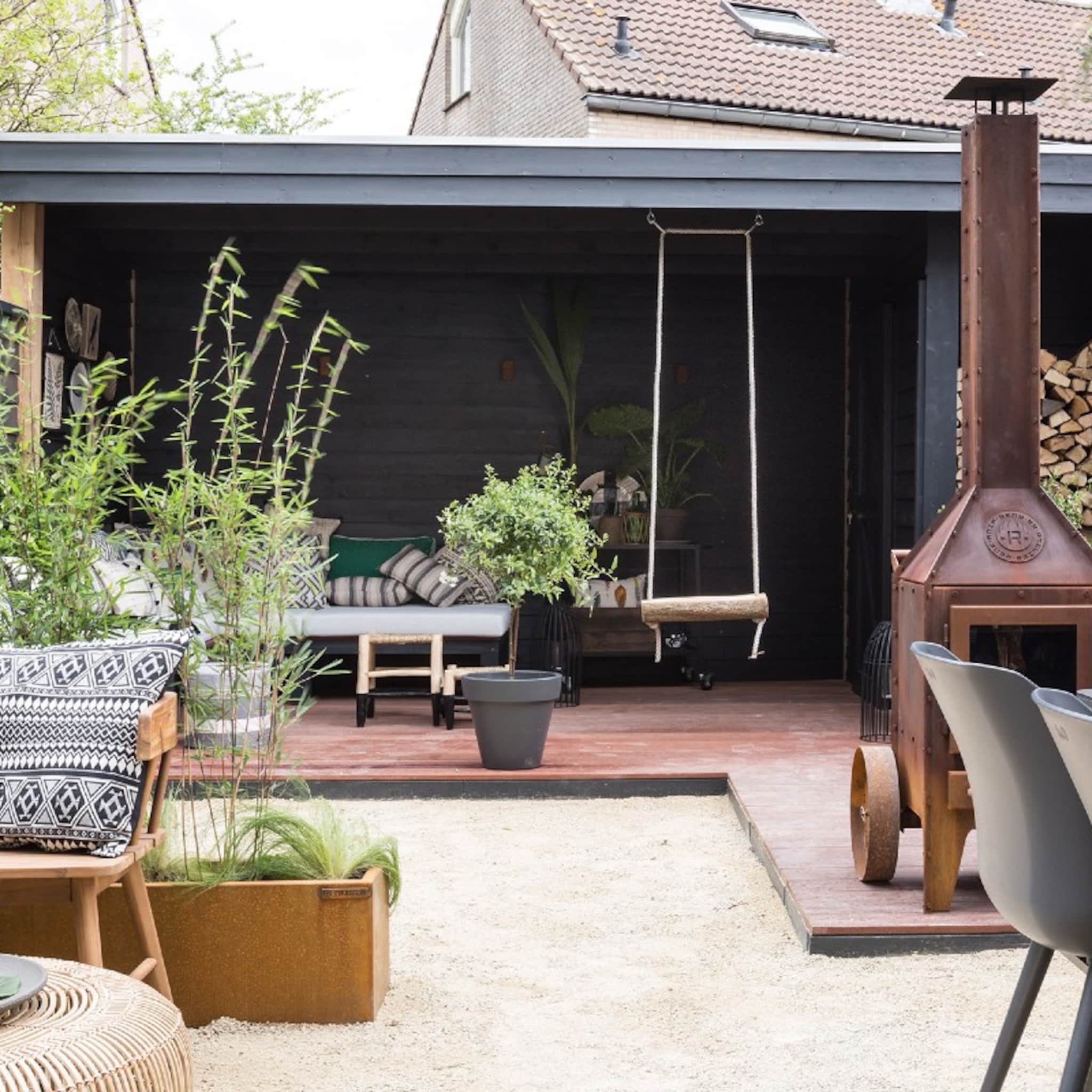 overkapping in de tuin plaatsen