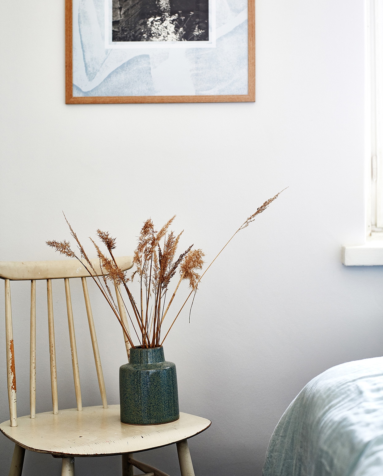Vaas Marimekko. Beddengoed Ikea. vtwonen special tiny houses 2021 | productie Living Inside | fotografie Krista Keltanen
