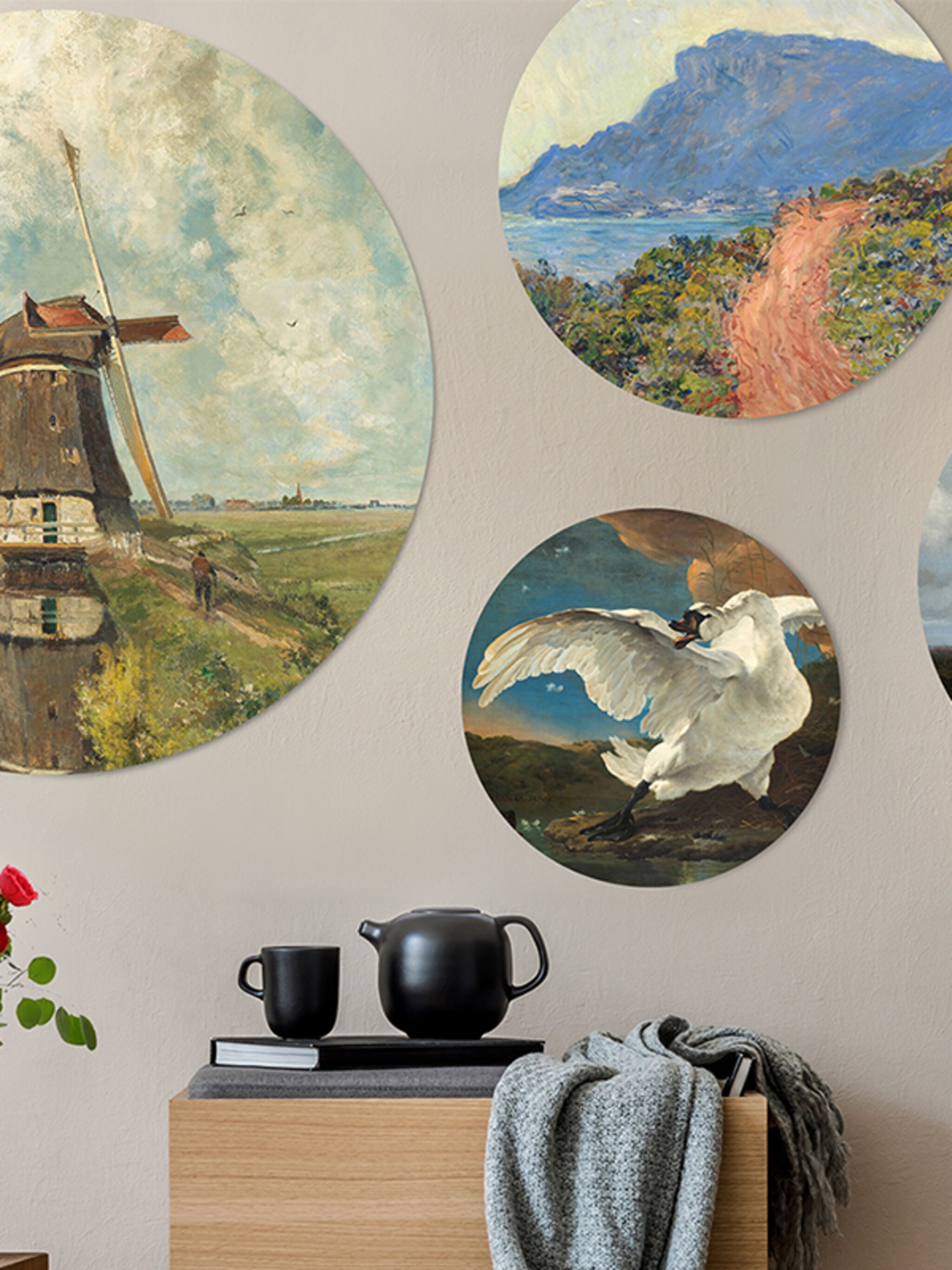 nieuwe ronde klassieke kunst in een modern jasje