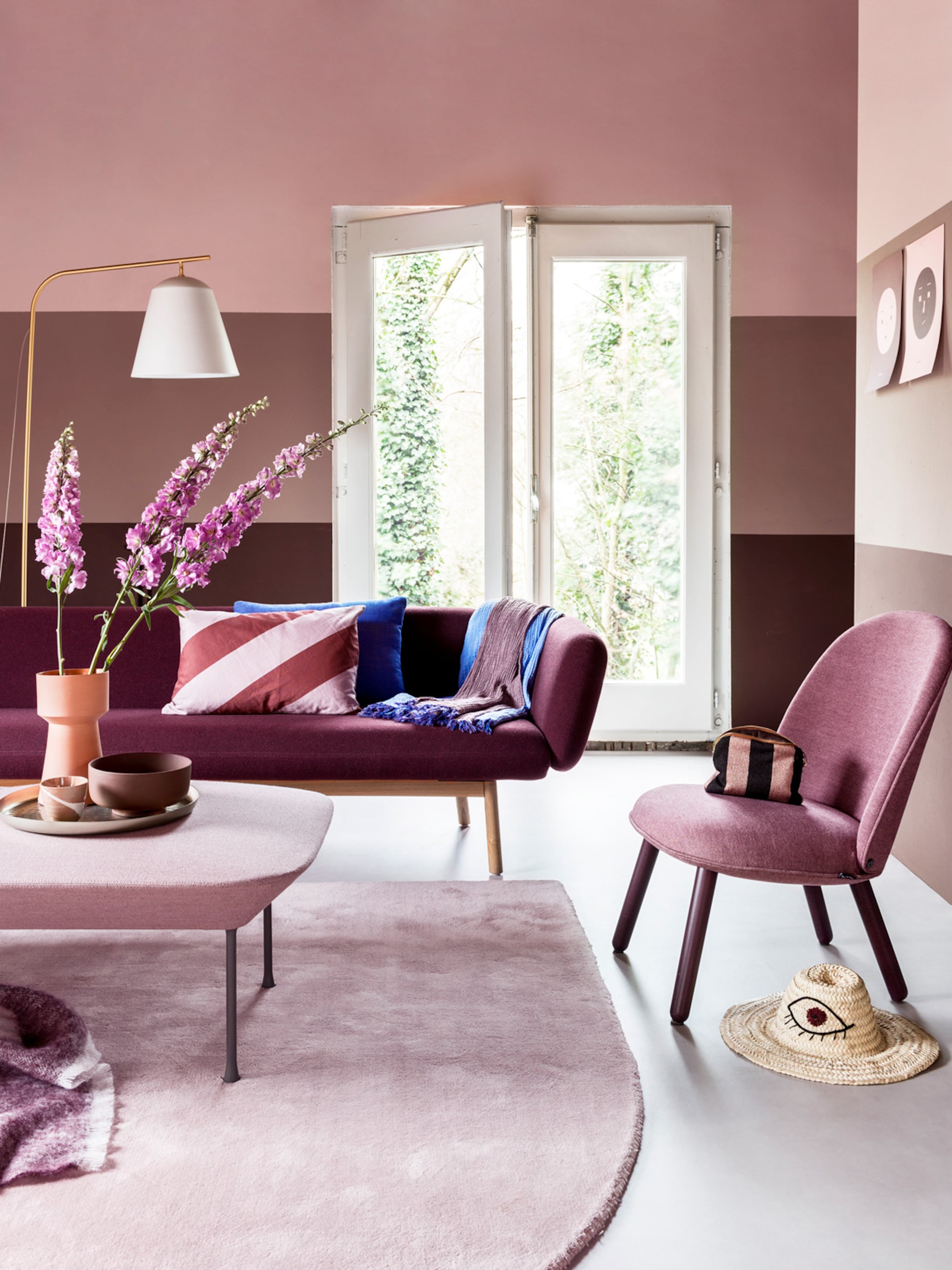 doen lila accessoires in je interieur