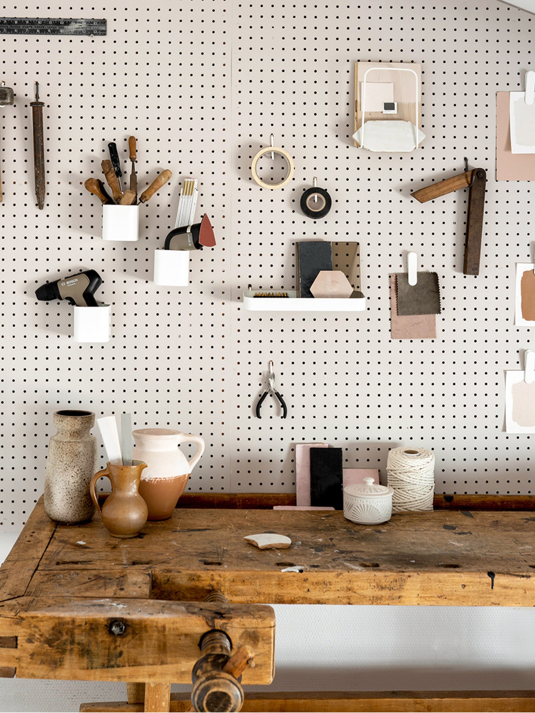 diy werkplek praktische gereedschapswand