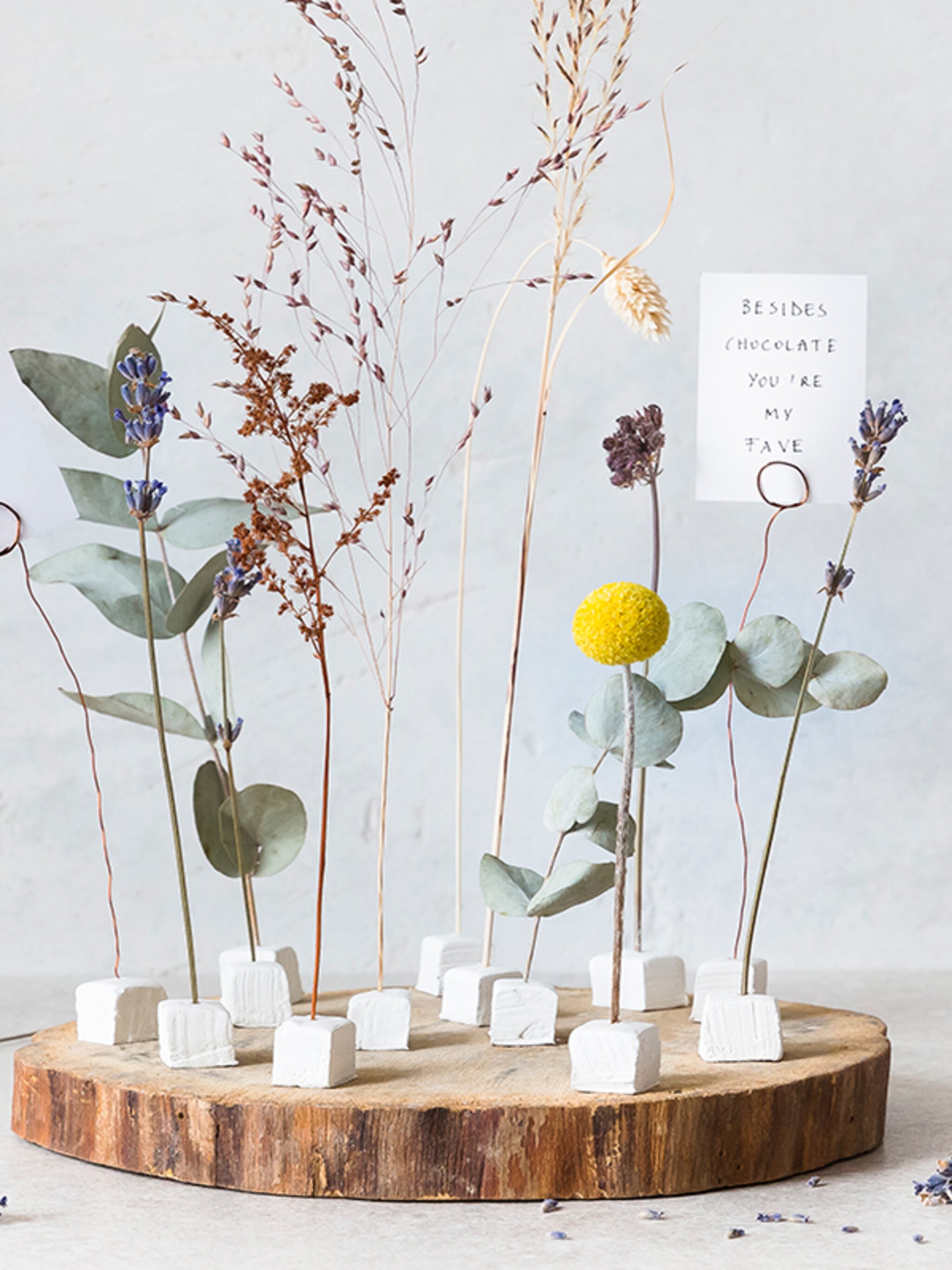 diy droogbloemstuk