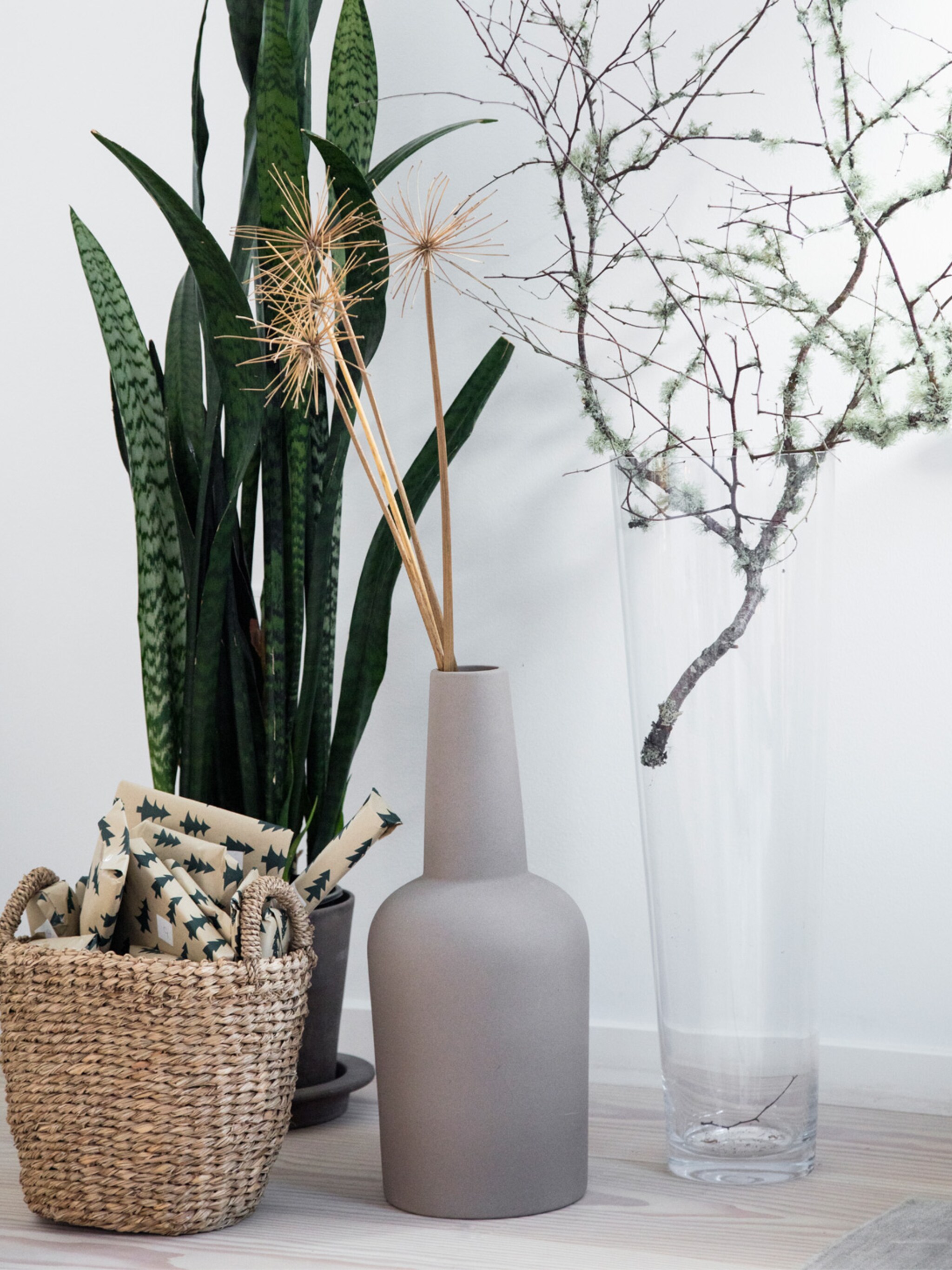 4x decoratie idee pure en serene kerstsfeer