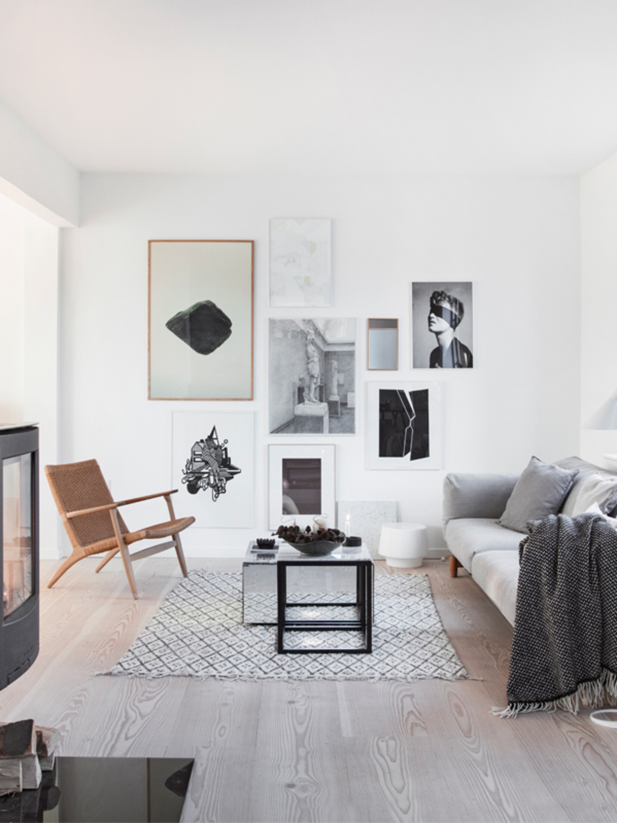 binnenkijken in een sereen winterhuis in kopenhagen