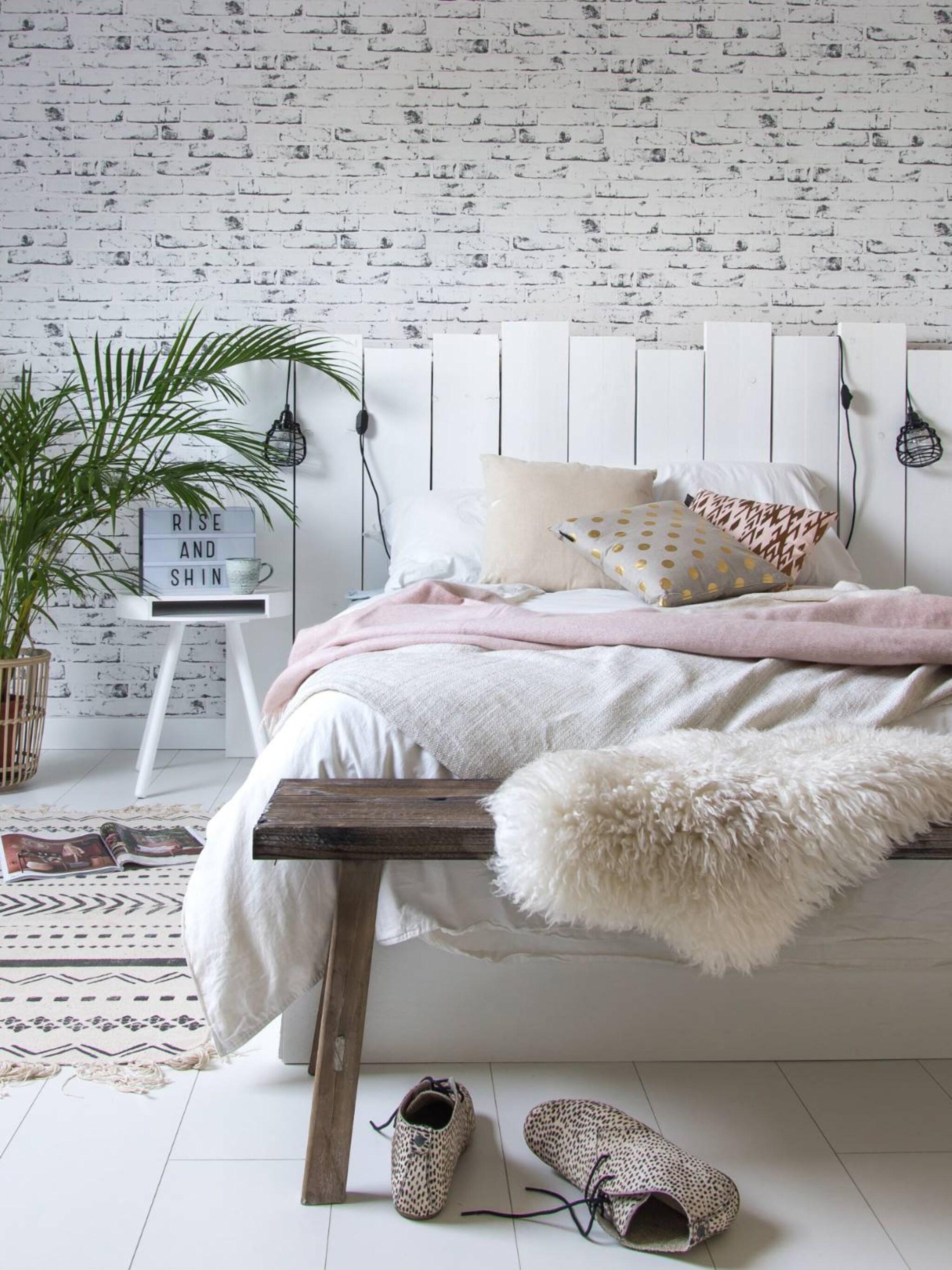 maak hem zelf hoofdbord voor achter het bed