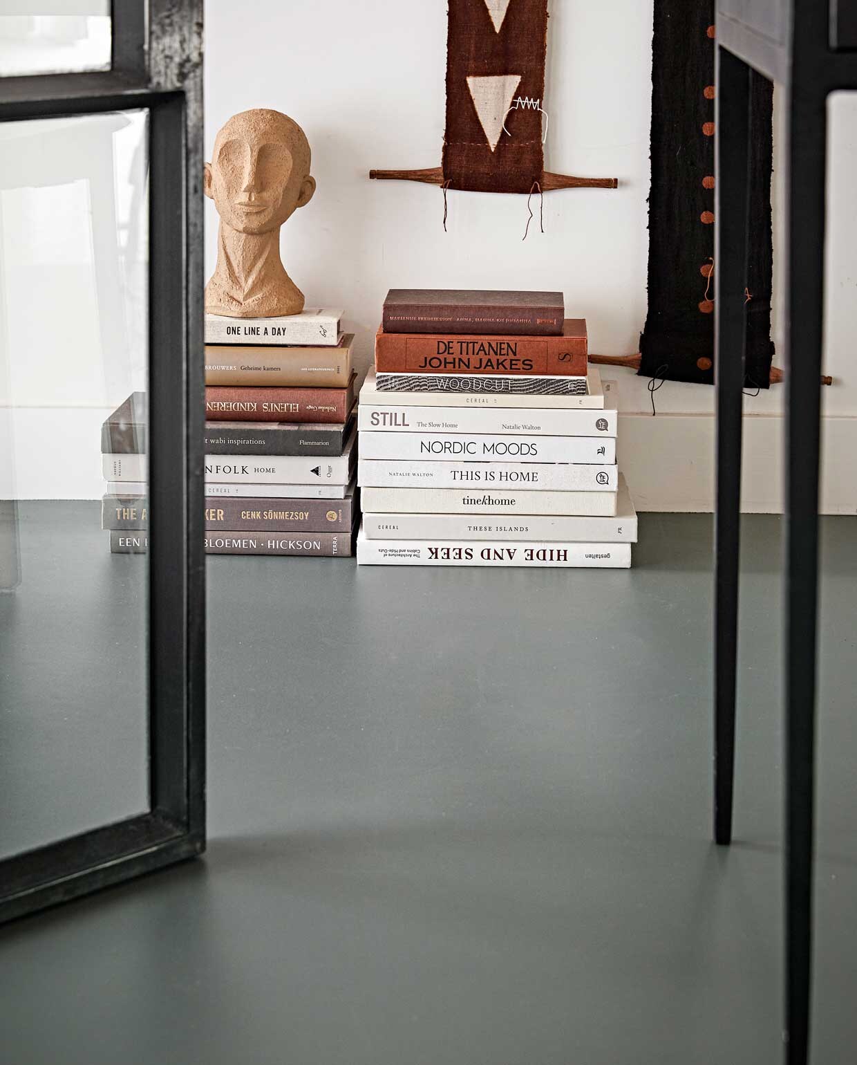 Marmoleum vloer kleur VTW05 Tin, per m² € 43,95 (excl. installatie).