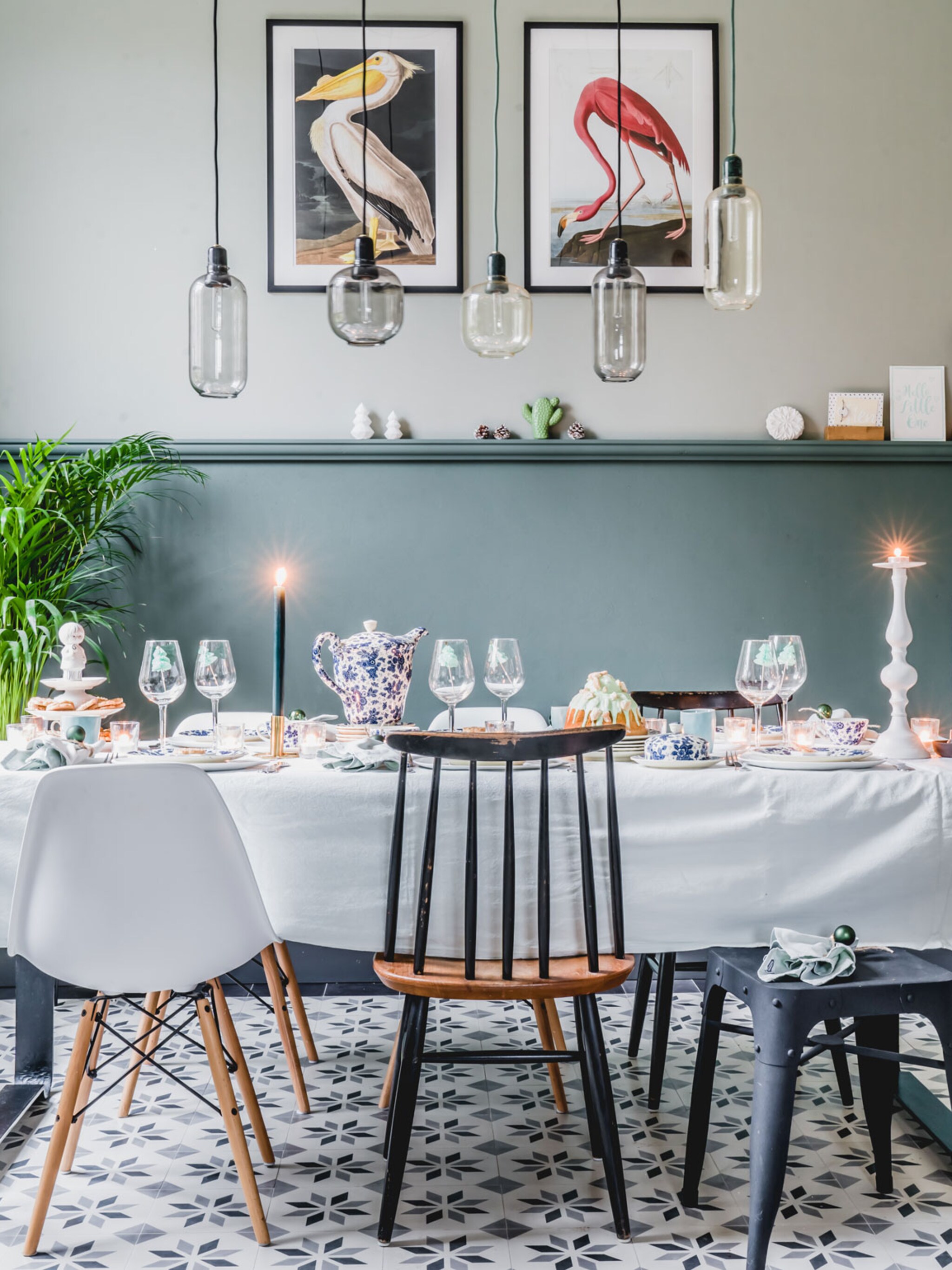 kleur in huis met portugese tegels